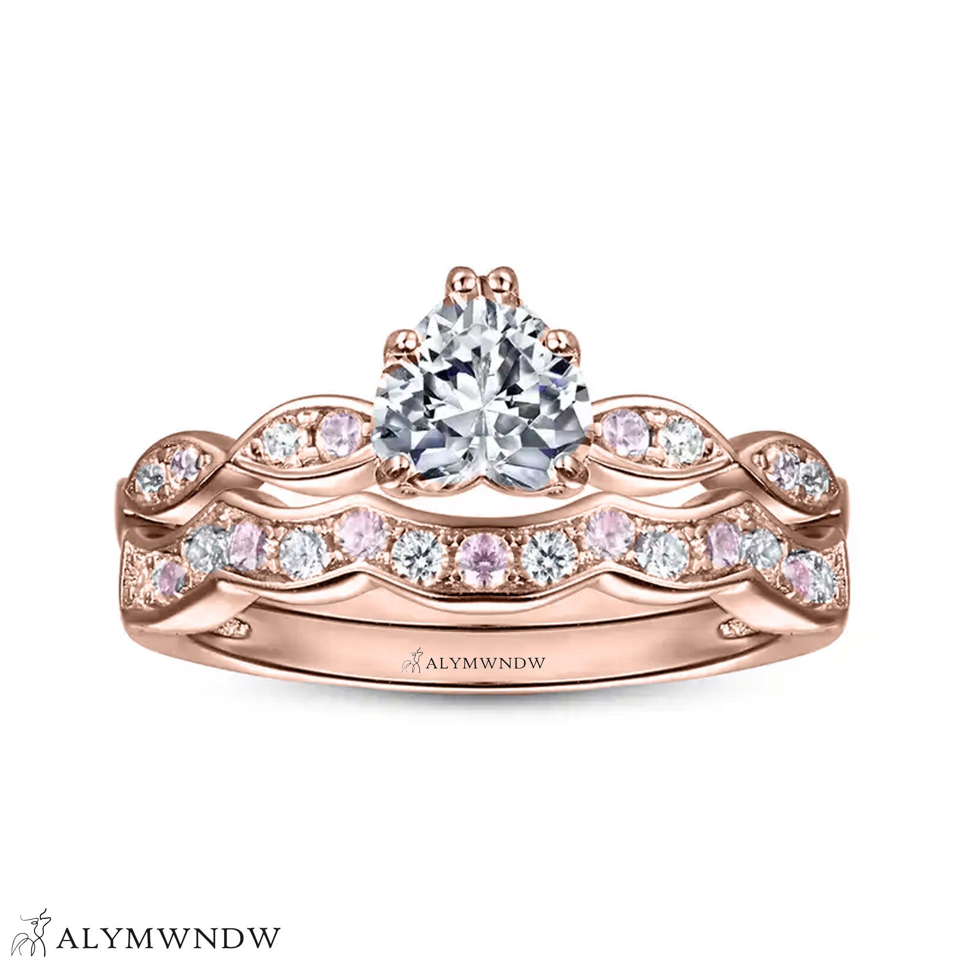 Classic Diamond Ring Set in 18K Gold & Platinum – TW001R - Alymwndw