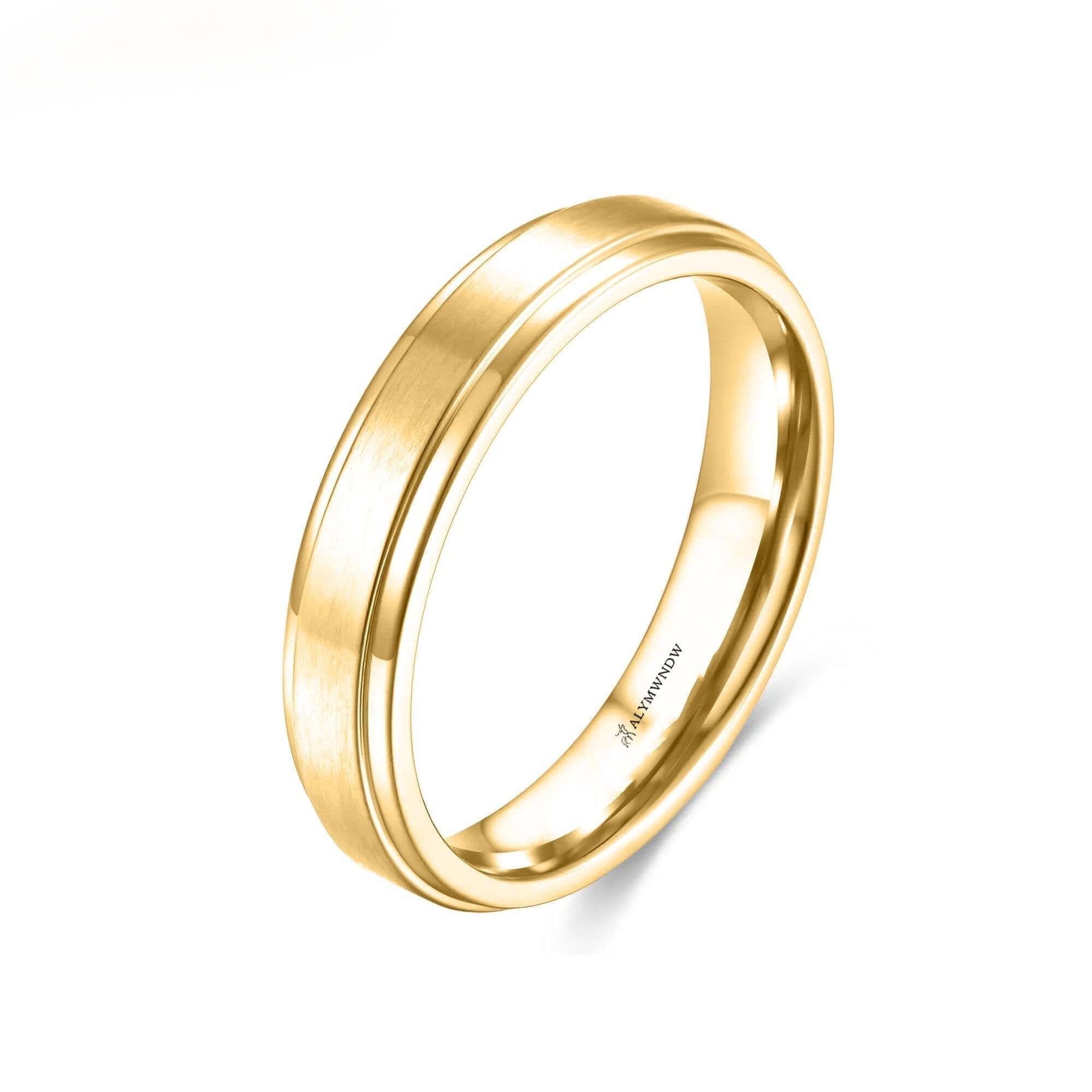 Classic Double Band Ring – Gold, Silver & Rose Gold - Alymwndw