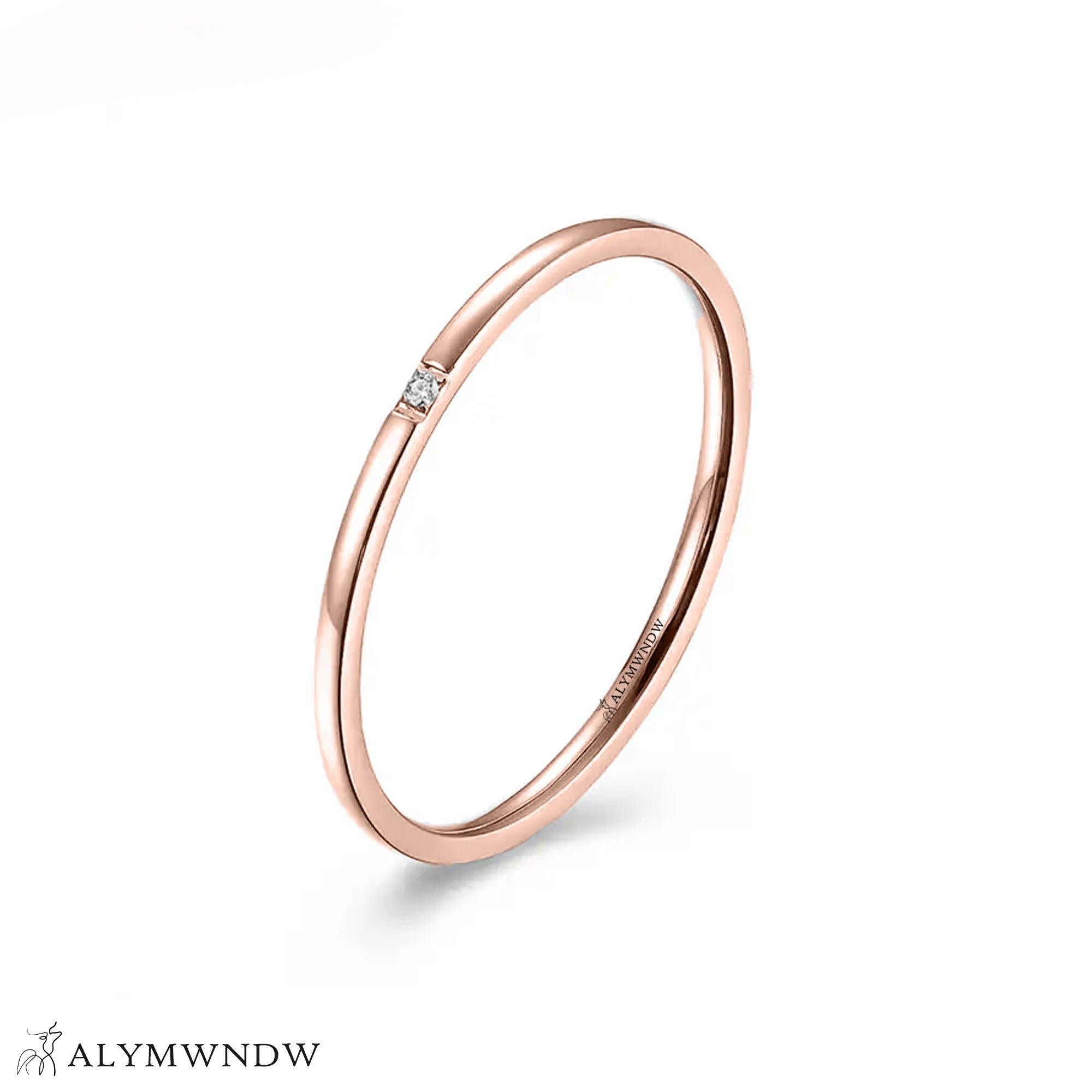 Classic Minimal Ring – Gold, Silver & Rose Gold - Alymwndw