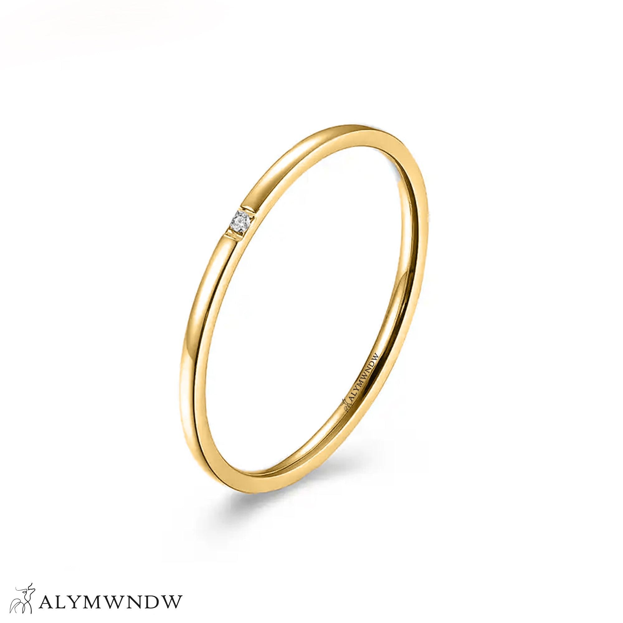 Classic Minimal Ring – Gold, Silver & Rose Gold - Alymwndw