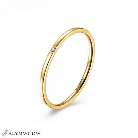 Classic Minimal Ring – Gold, Silver & Rose Gold - Alymwndw