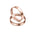 Classic Wedding Band Rings Set – Gold, Platinum & Rose Gold (WB128R) - Alymwndw