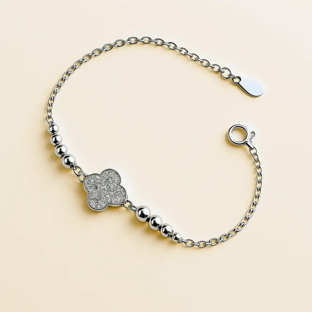 Clover Luck Gold - Plated Bracelet - Alymwndw