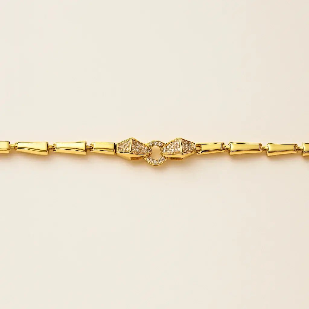 Cosmic Bond Gold - Plated 925 Sterling Silver Bracelet - Alymwndw