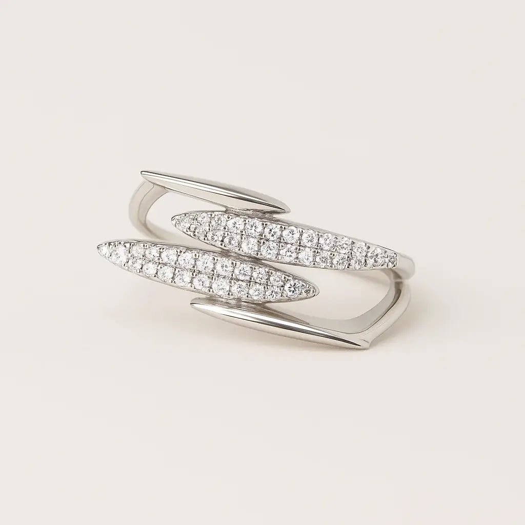 Cosmic Embrace 925 Sterling Silver Ring - Alymwndw