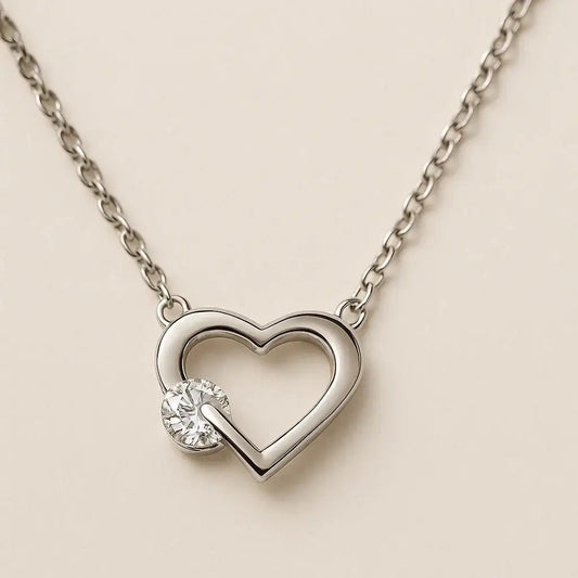 Cupid’s Embrace Sterling Silver Necklace - Alymwndw
