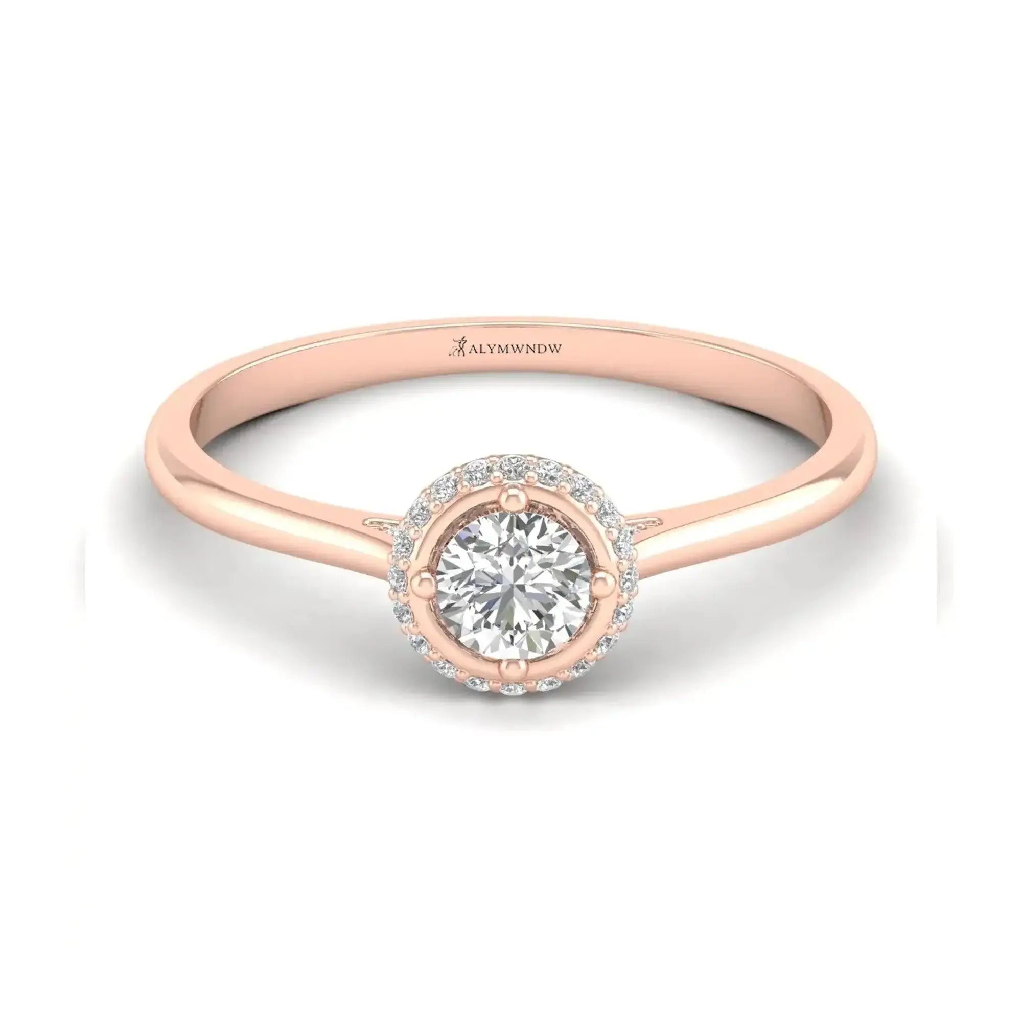 Custom 18K Gold Moissanite Ring – Crafted Perfectly - Alymwndw