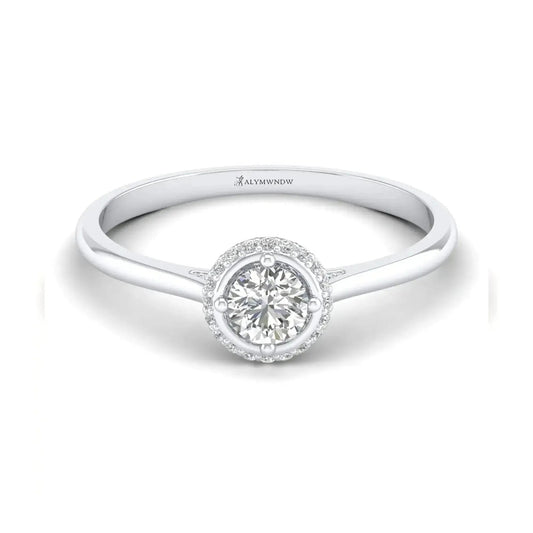 Custom 18K Gold Moissanite Ring – Crafted Perfectly - Alymwndw