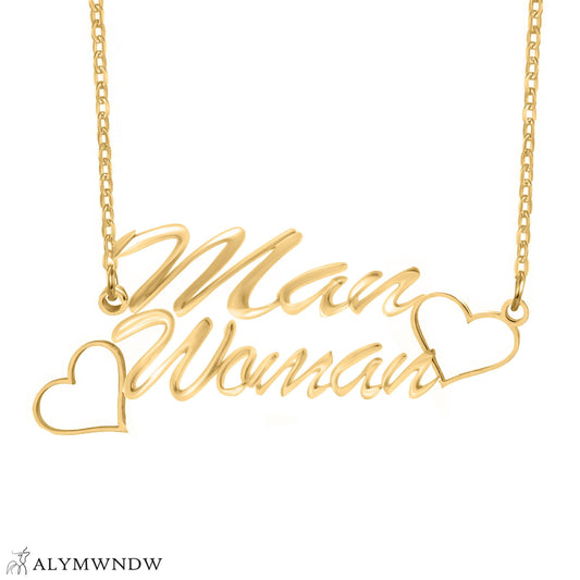 custom - arabic - name - necklace - pearl - gold - Alymwndw