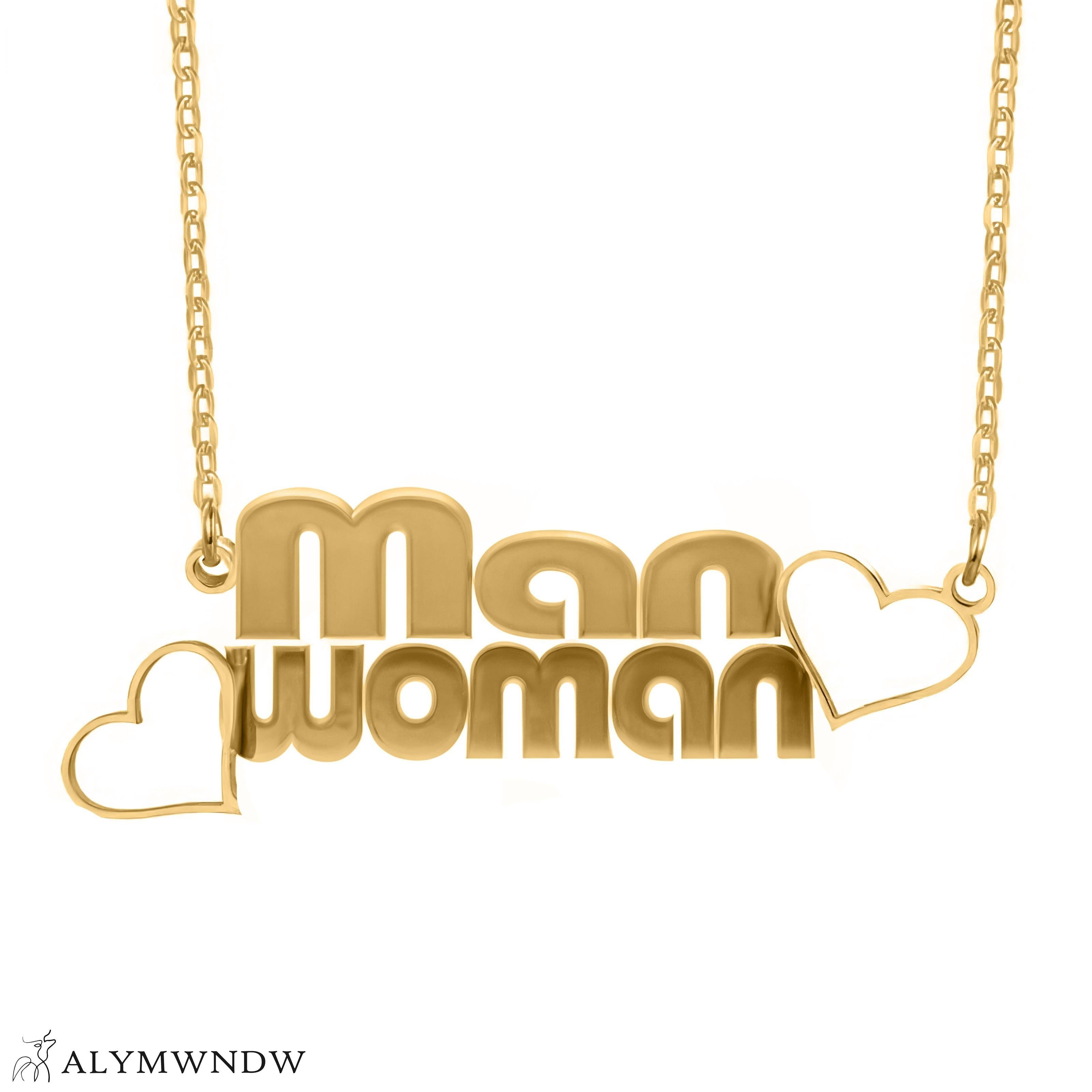 custom - arabic - name - necklace - pearl - gold - Alymwndw