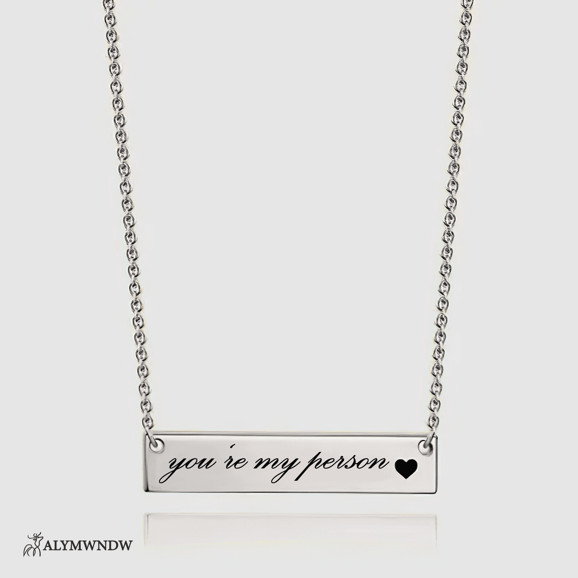 Custom Initial Necklace with Heart Charm – Personalized Gold Jewelry - Alymwndw
