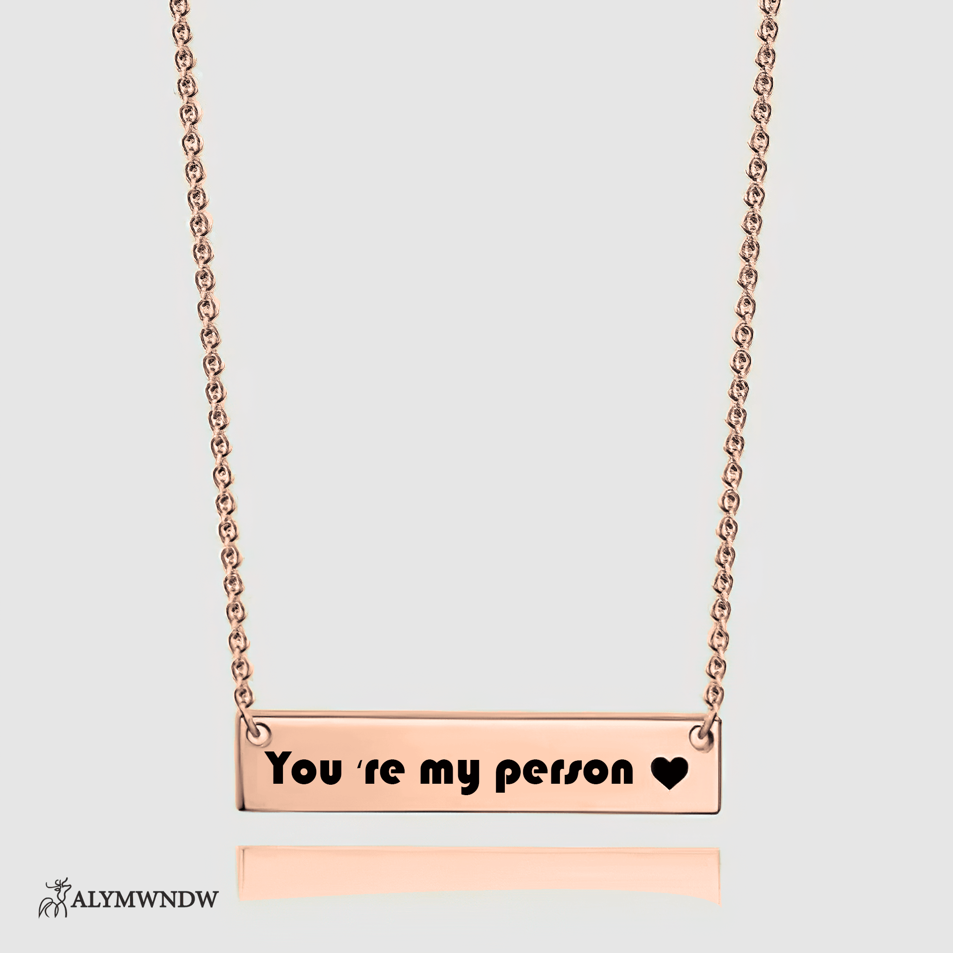 Custom Initial Necklace with Heart Charm – Personalized Gold Jewelry - Alymwndw