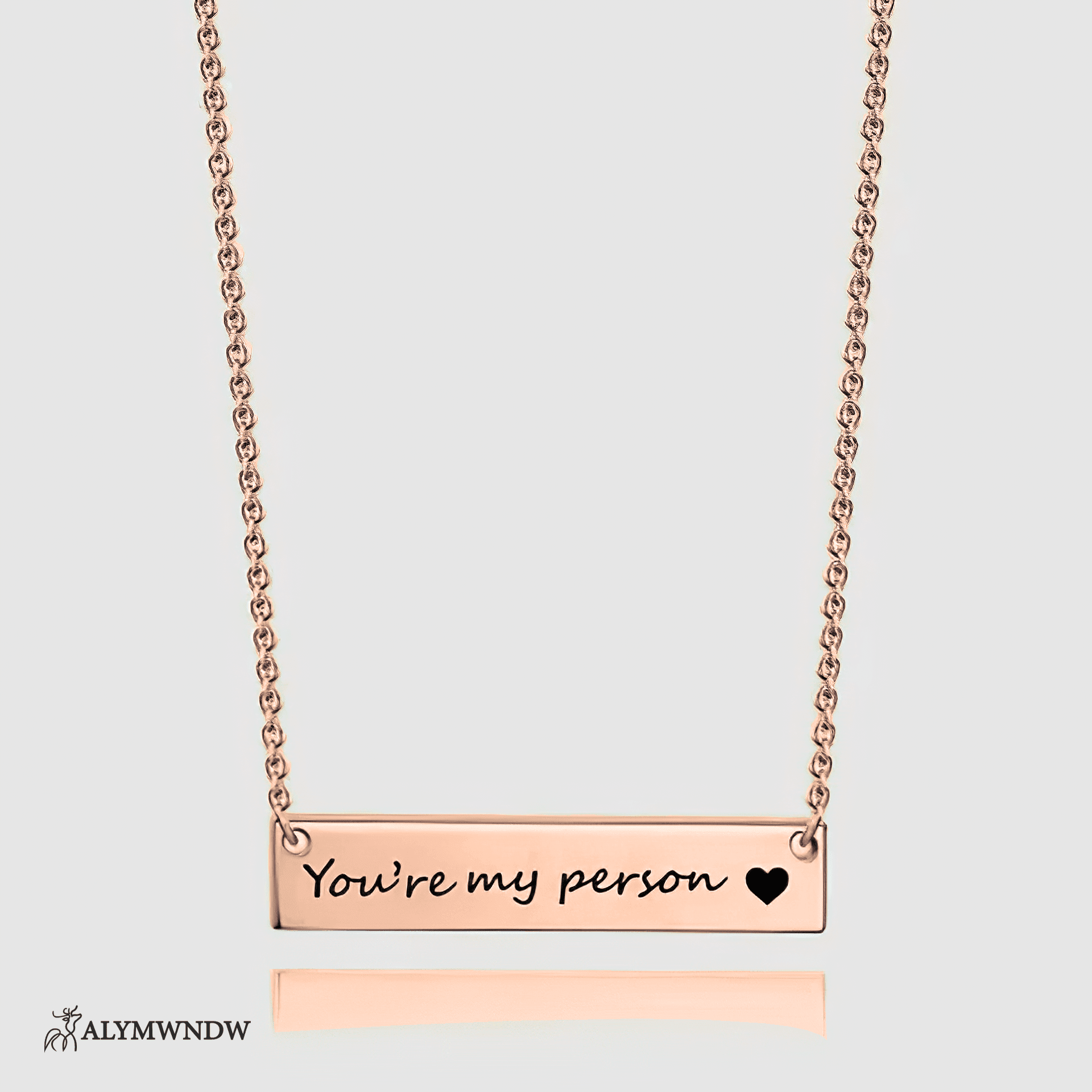 Custom Initial Necklace with Heart Charm – Personalized Gold Jewelry - Alymwndw