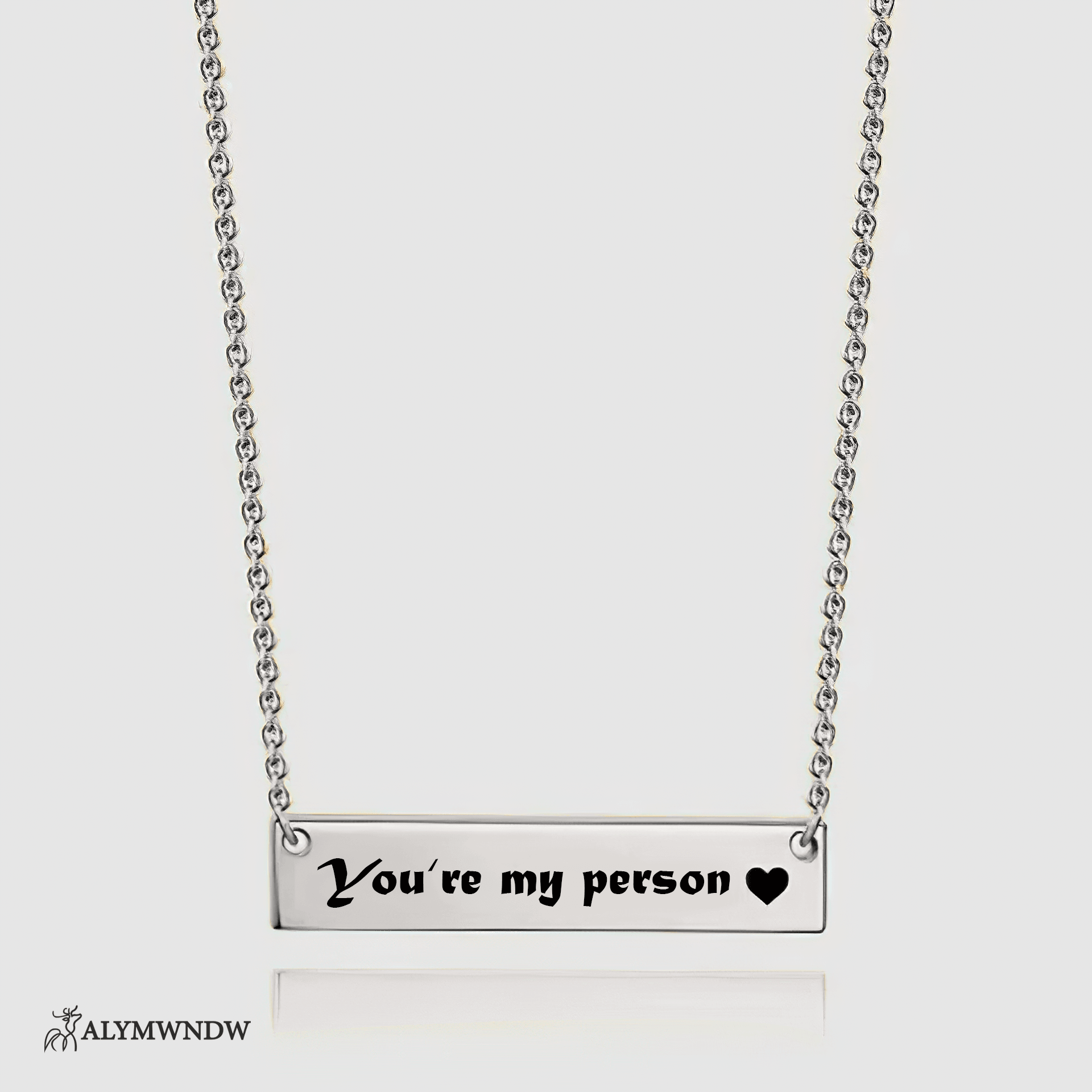 Custom Initial Necklace with Heart Charm – Personalized Gold Jewelry - Alymwndw