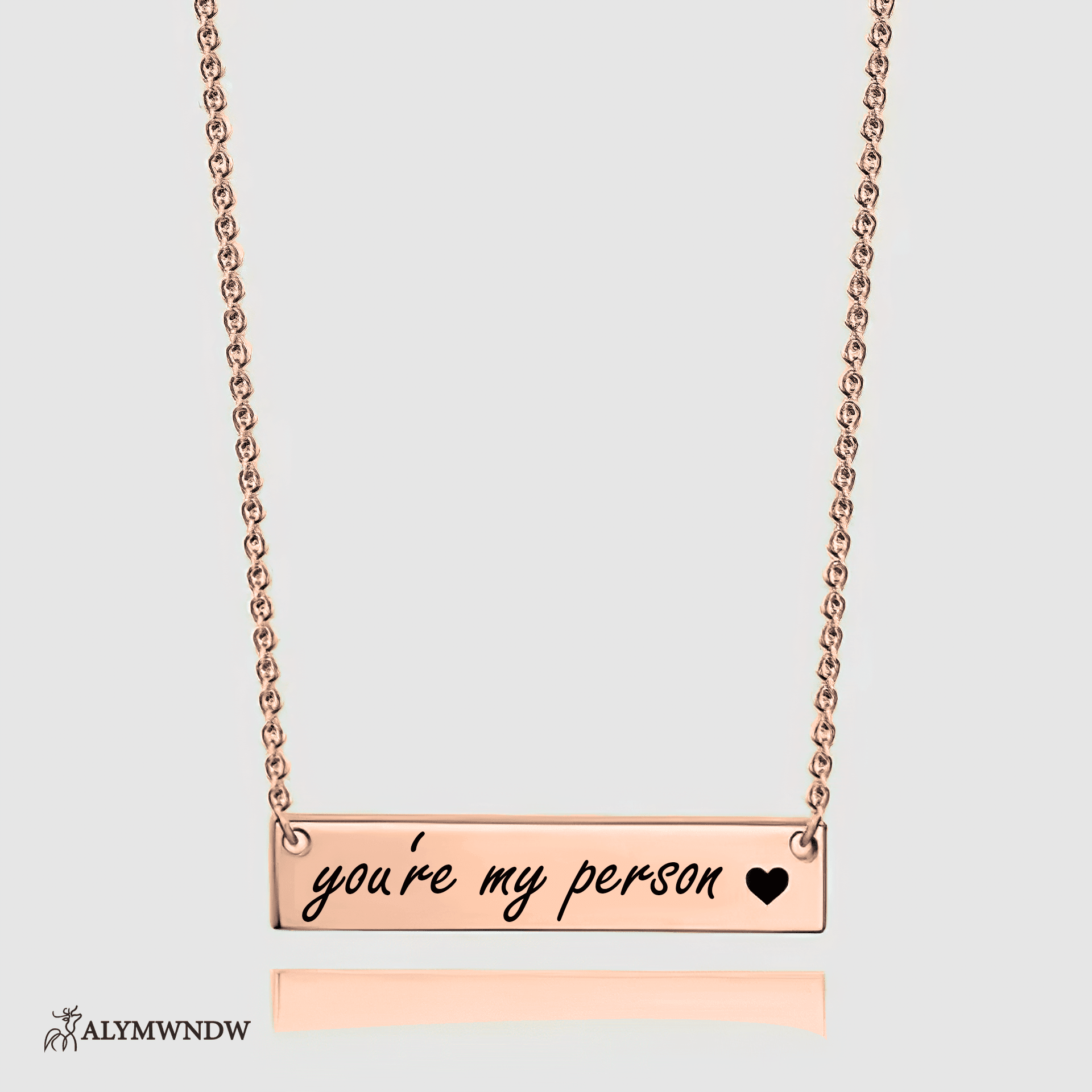 Custom Initial Necklace with Heart Charm – Personalized Gold Jewelry - Alymwndw