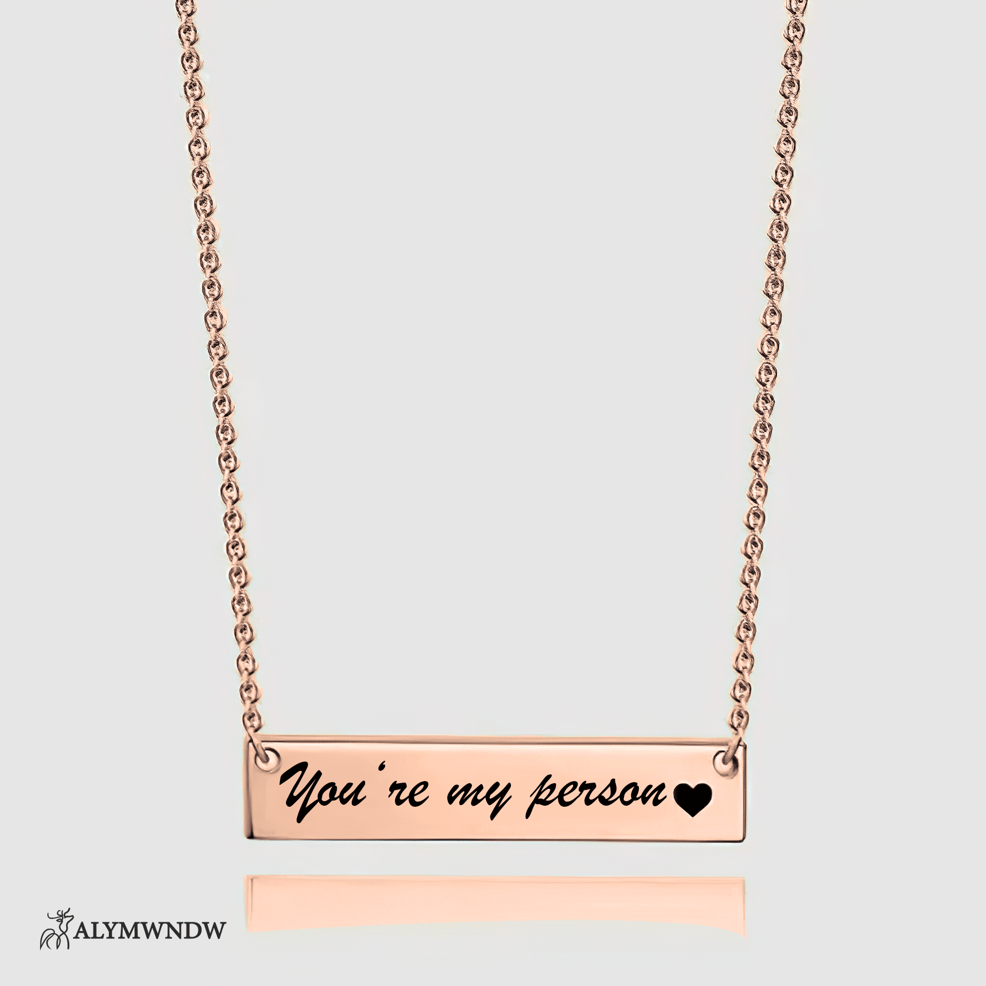 Custom Initial Necklace with Heart Charm – Personalized Gold Jewelry - Alymwndw