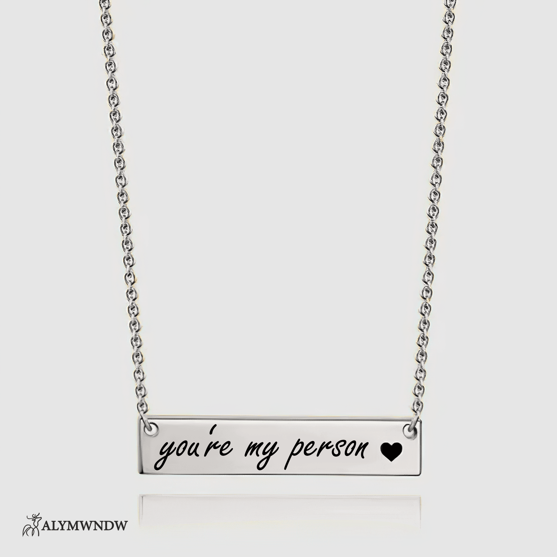 Custom Initial Necklace with Heart Charm – Personalized Gold Jewelry - Alymwndw