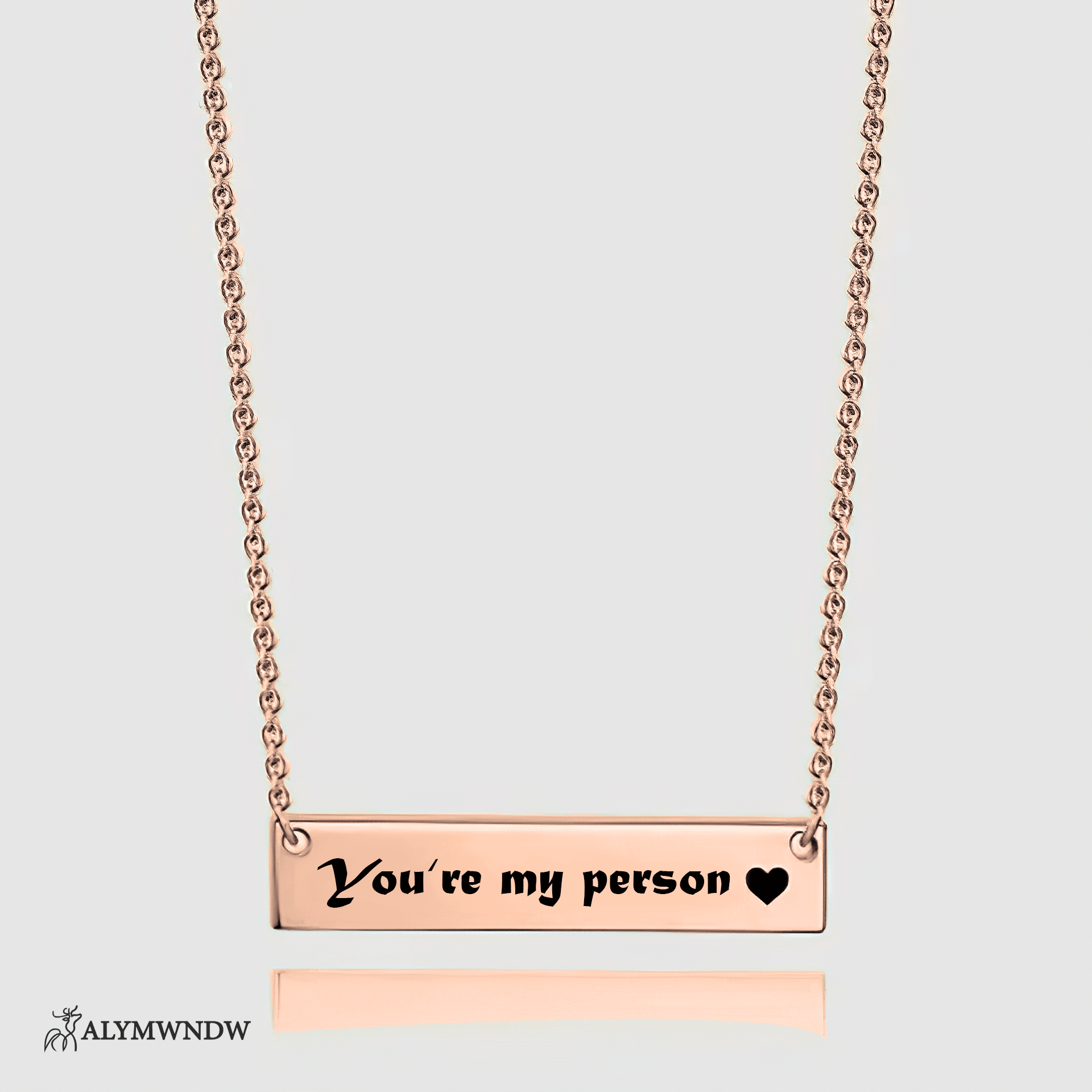 Custom Initial Necklace with Heart Charm – Personalized Gold Jewelry - Alymwndw
