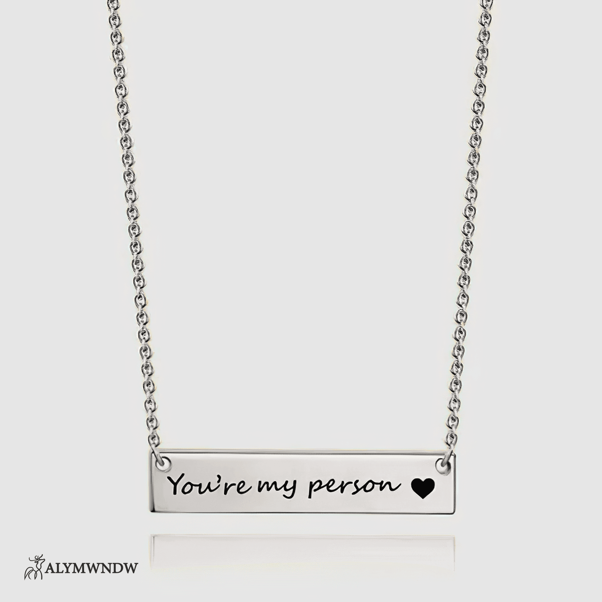 Custom Initial Necklace with Heart Charm – Personalized Gold Jewelry - Alymwndw