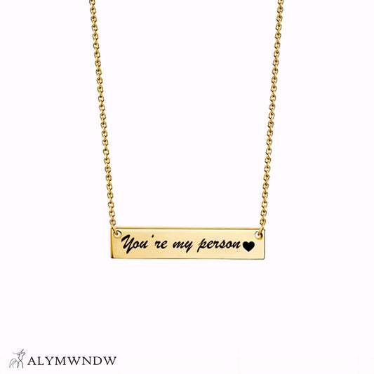 Custom Initial Necklace with Heart Charm – Personalized Gold Jewelry - Alymwndw