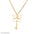 Custom Name Necklace with Butterfly & Key – Personalized Gold Jewelry - Alymwndw