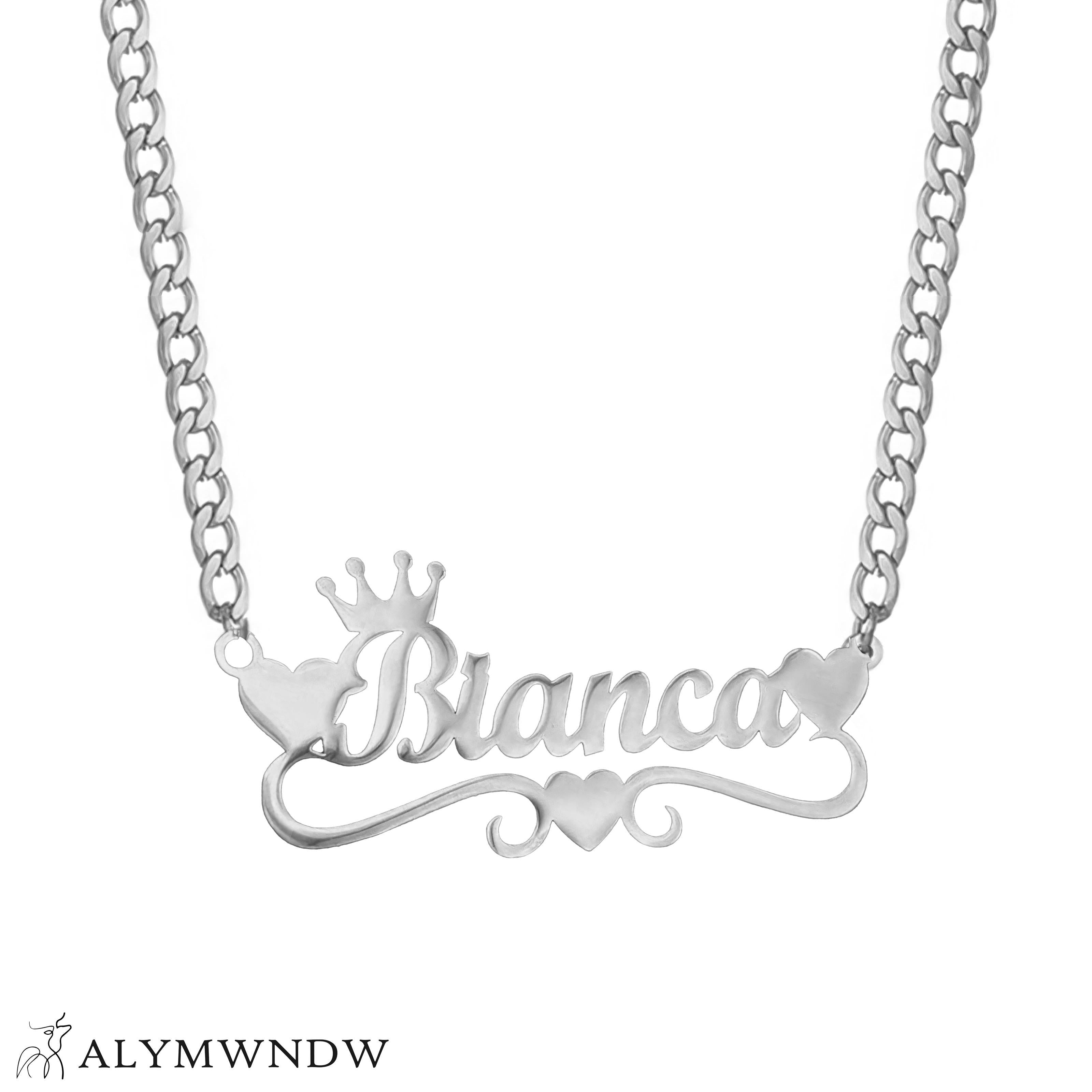 Custom Name Necklace with Crown – Personalized Gold Jewelry - Alymwndw