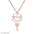 Custom Name Necklace with Heart, Wings & Arrow – Personalized Gold Jewelry - Alymwndw