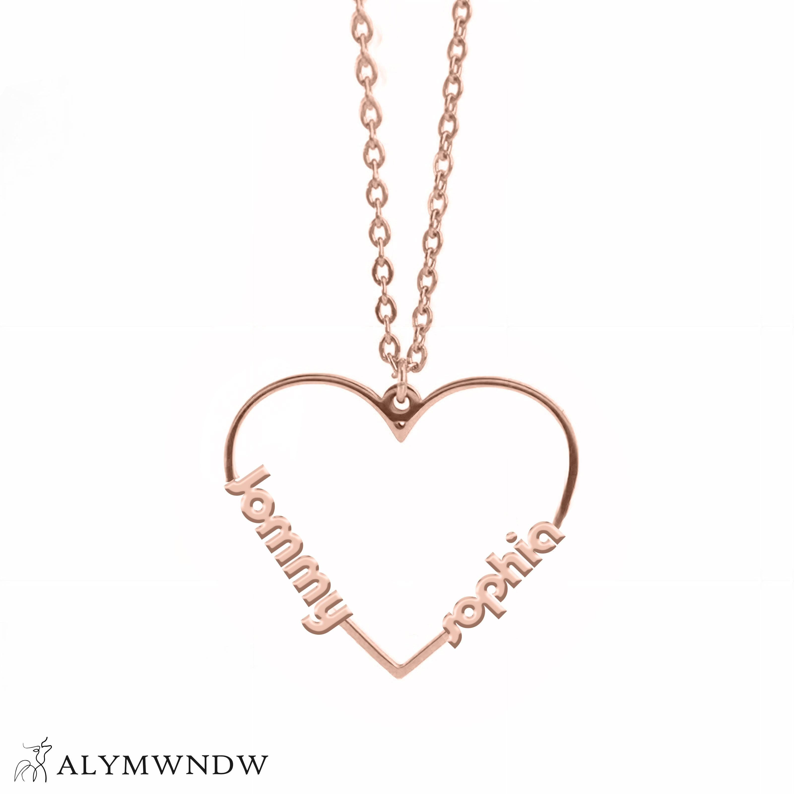 Custom Number Necklace – Personalized Year Necklace in Gold - Alymwndw