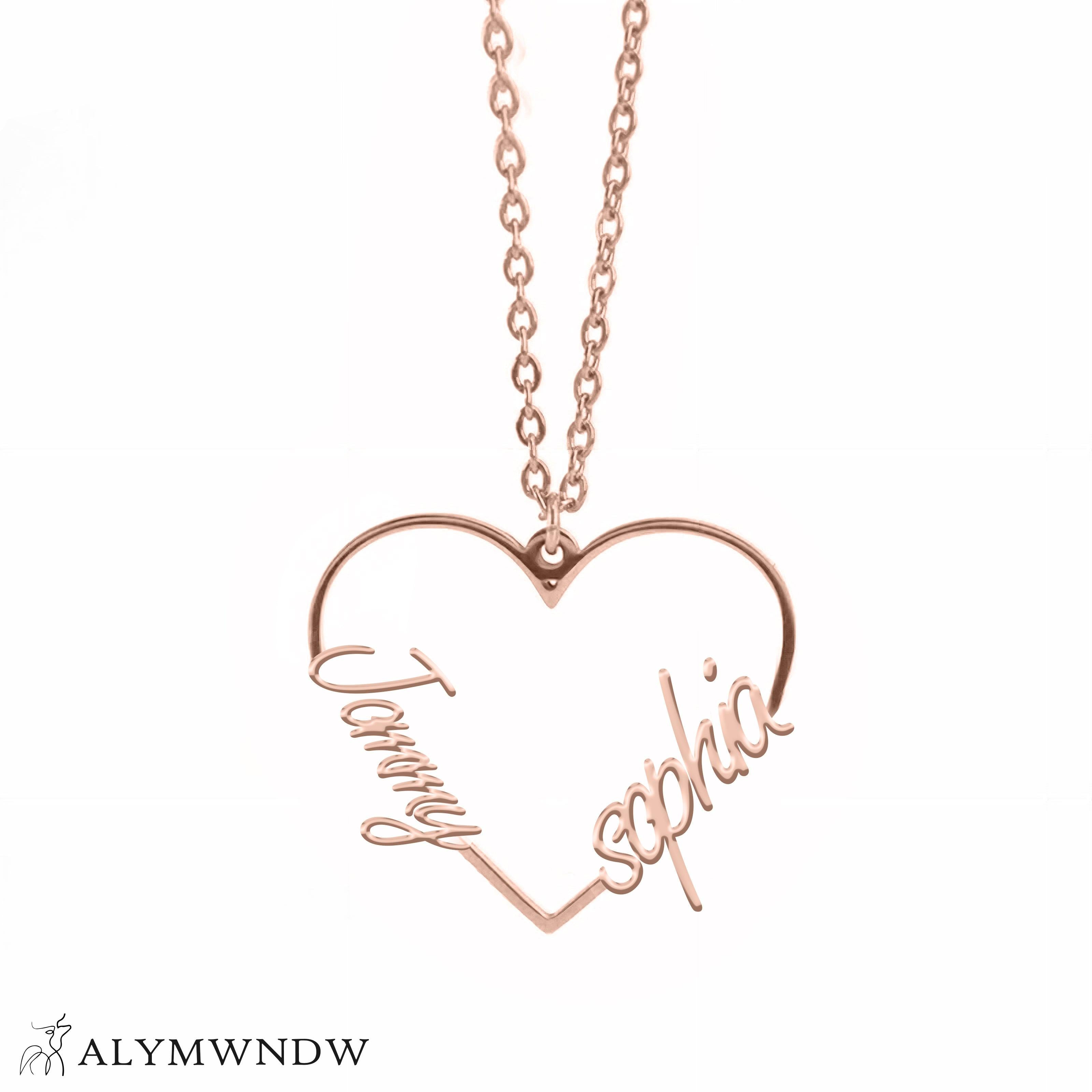 Custom Number Necklace – Personalized Year Necklace in Gold - Alymwndw