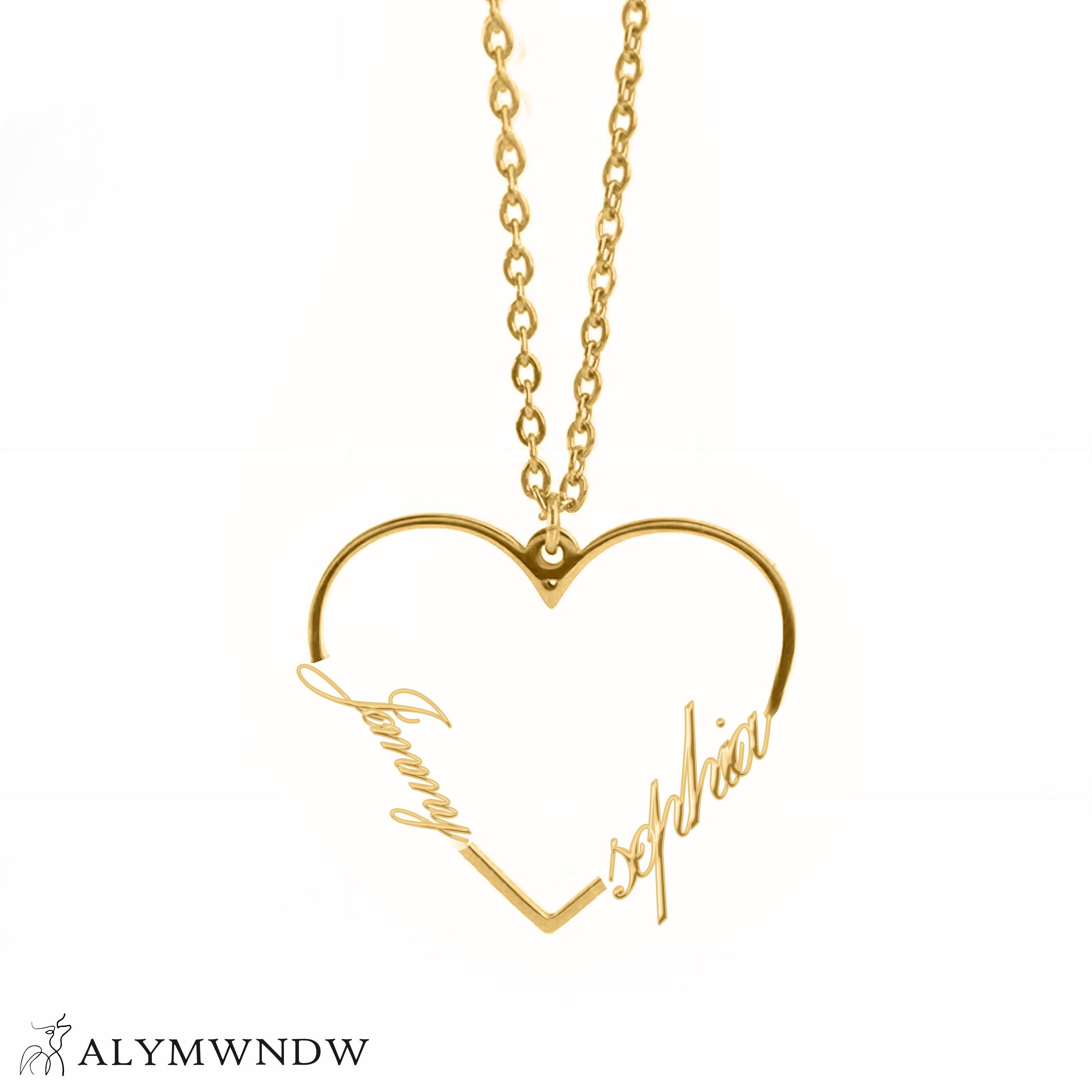 Custom Number Necklace – Personalized Year Necklace in Gold - Alymwndw
