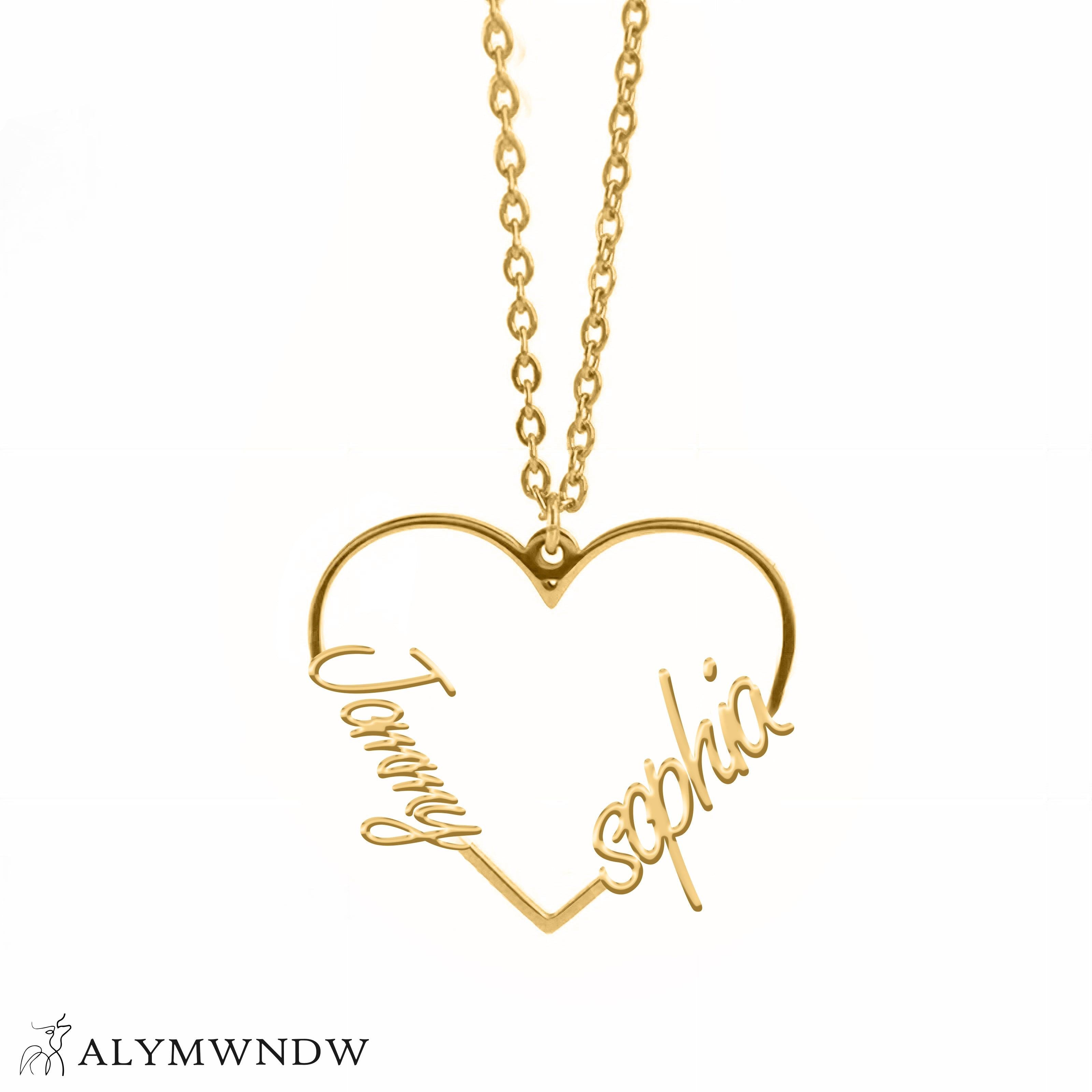 Custom Number Necklace – Personalized Year Necklace in Gold - Alymwndw