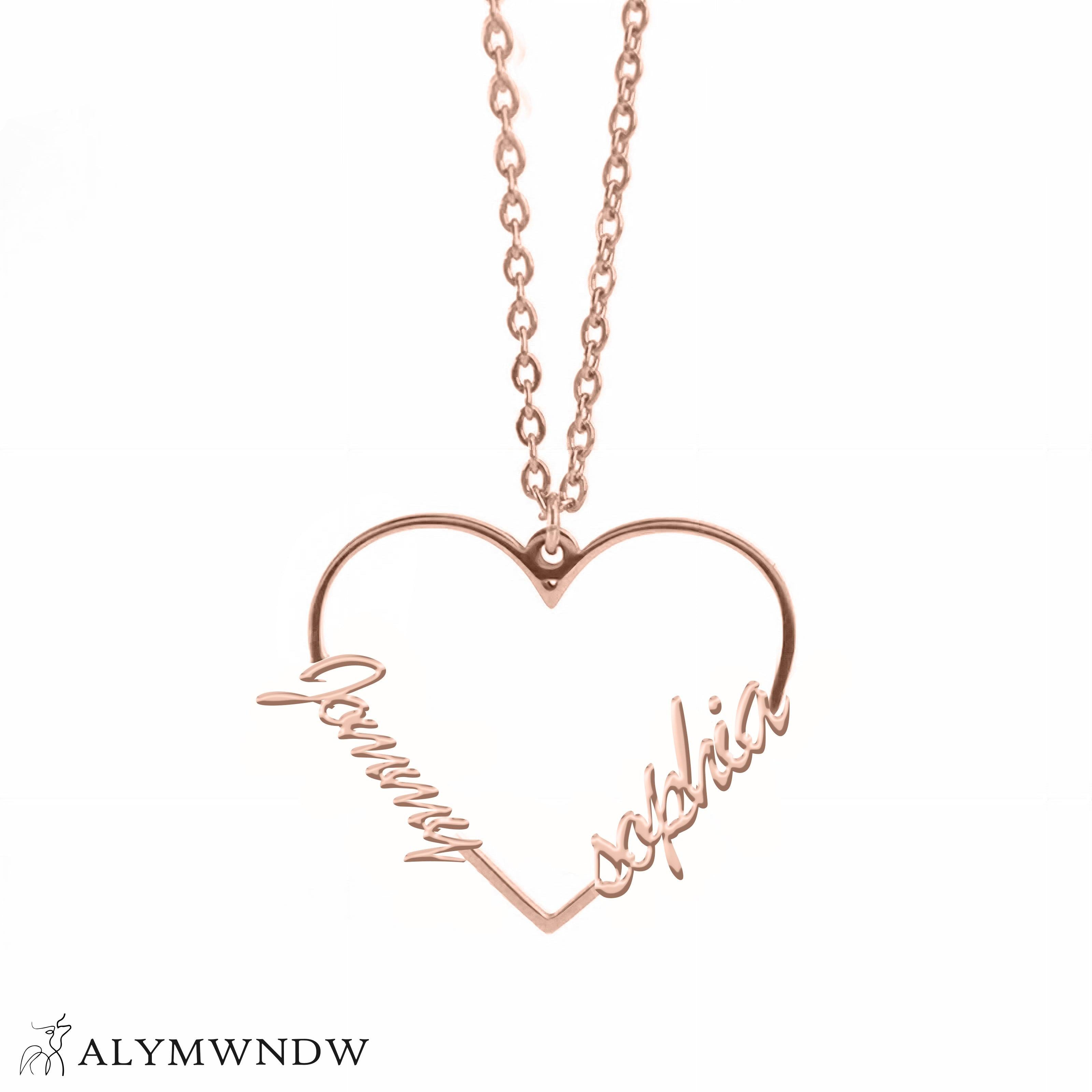 Custom Number Necklace – Personalized Year Necklace in Gold - Alymwndw