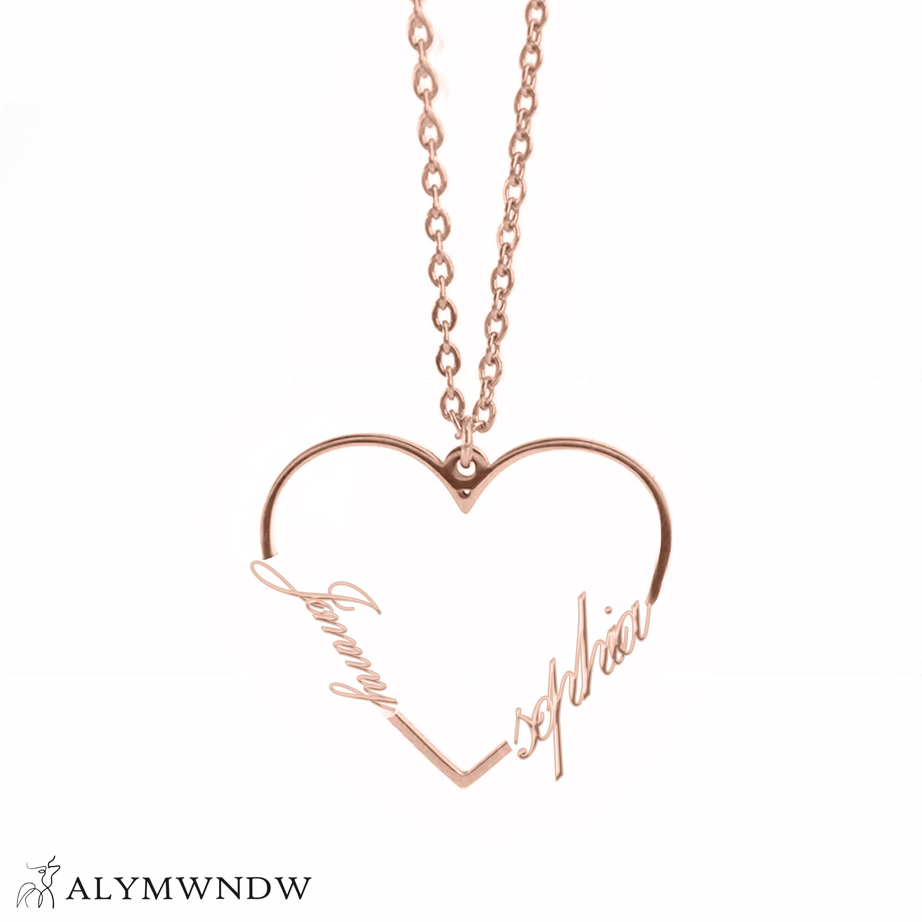 Custom Number Necklace – Personalized Year Necklace in Gold - Alymwndw