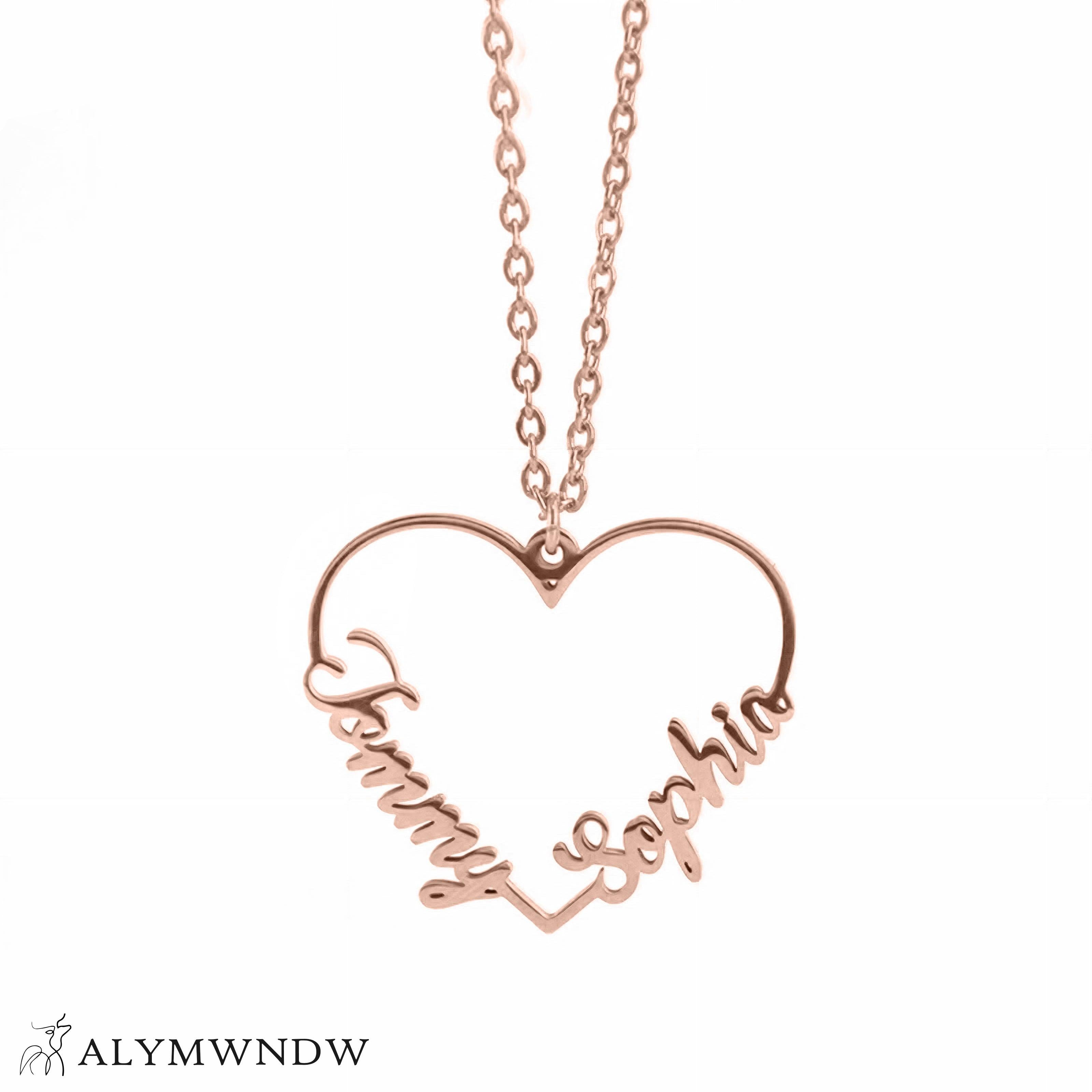 Custom Number Necklace – Personalized Year Necklace in Gold - Alymwndw