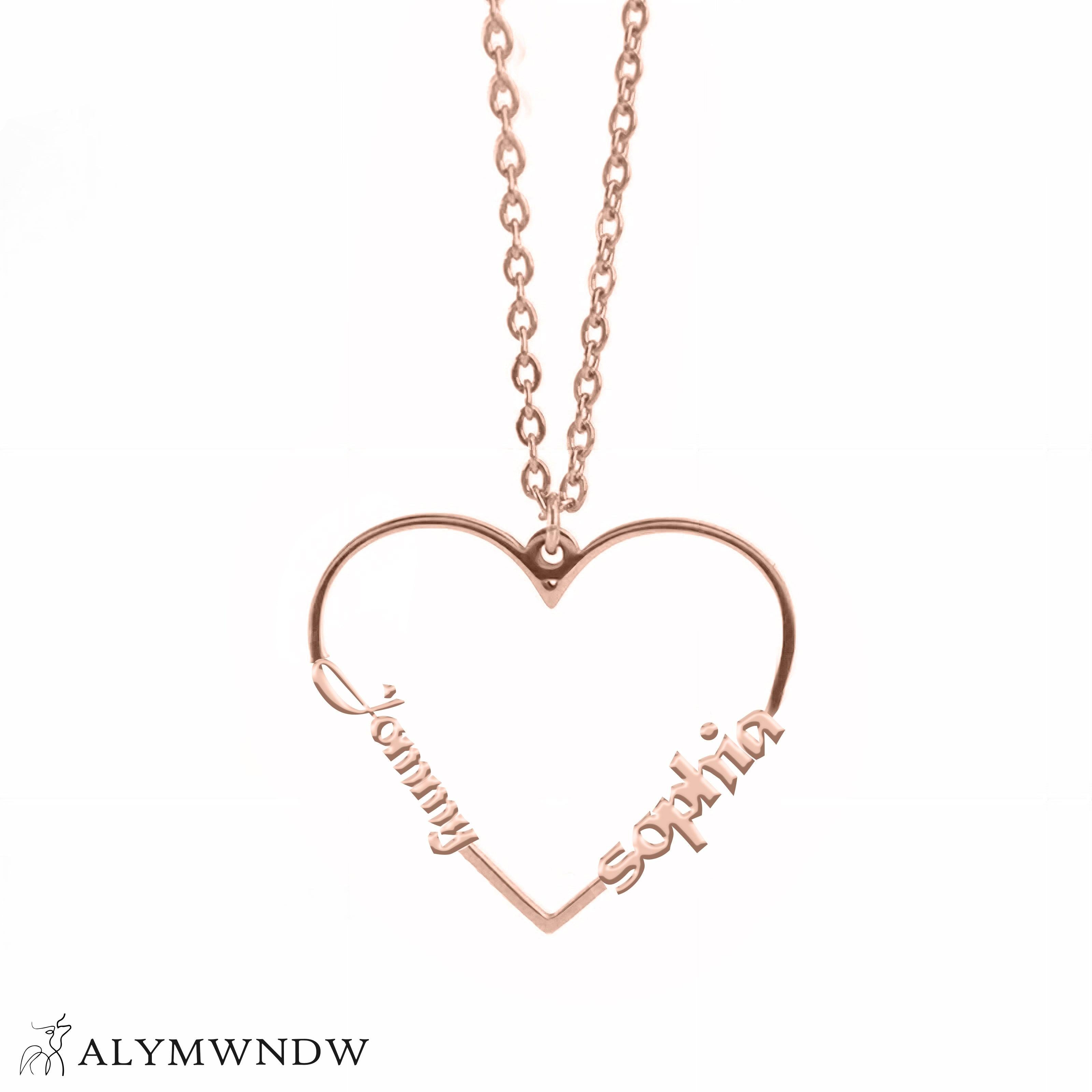 Custom Number Necklace – Personalized Year Necklace in Gold - Alymwndw