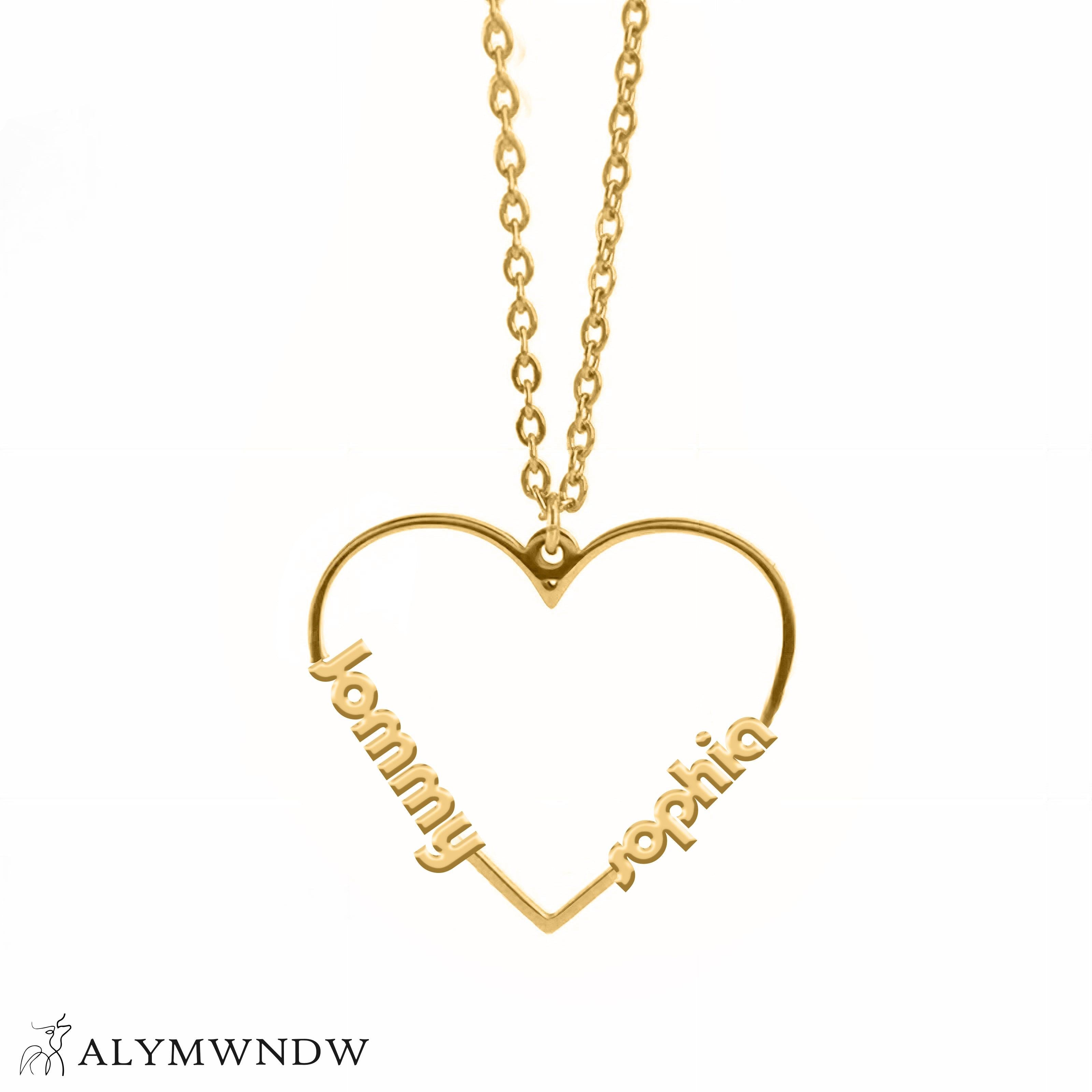 Custom Number Necklace – Personalized Year Necklace in Gold - Alymwndw