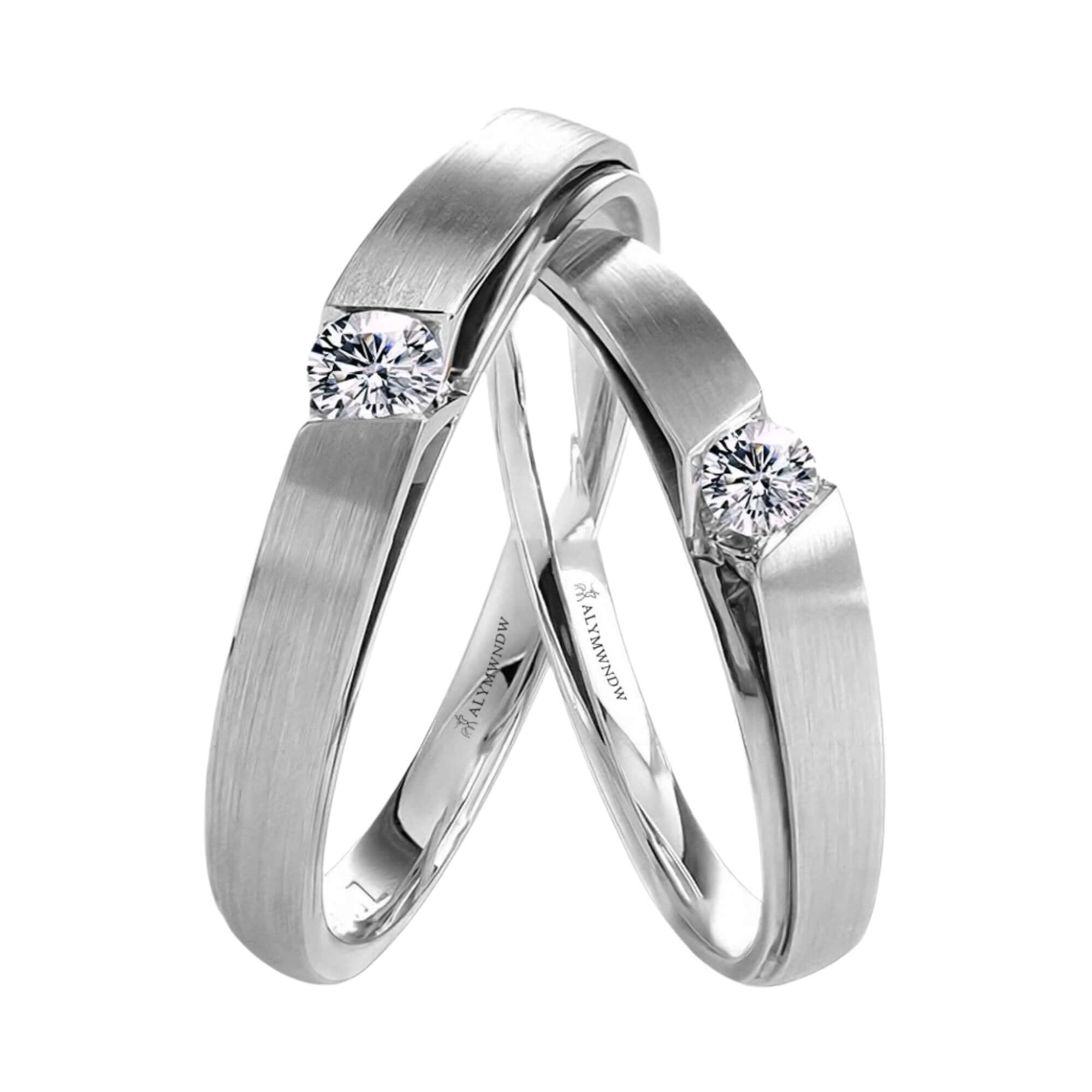 DAGAT Luxury Wedding Ring – Gold, Silver & Platinum - Alymwndw