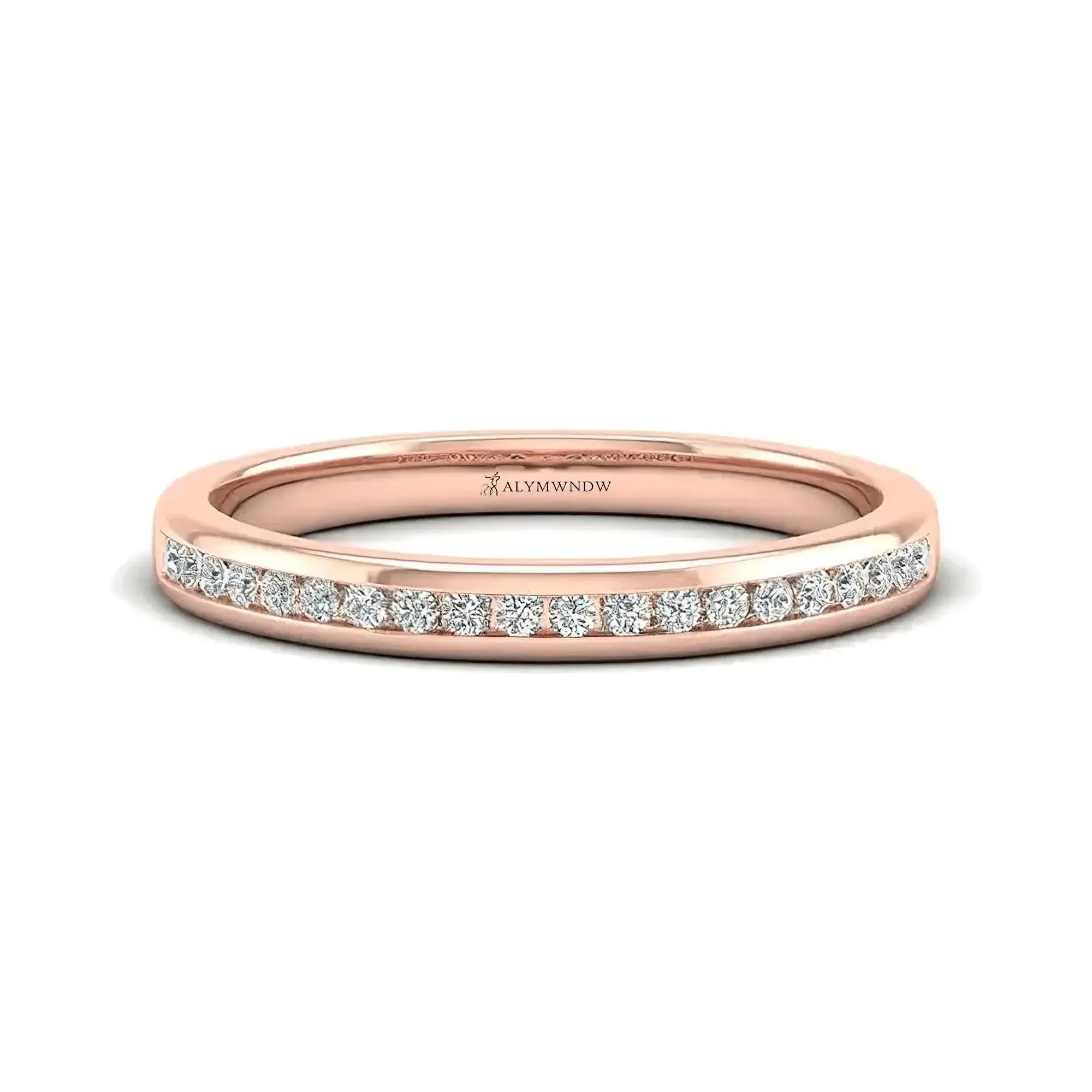 Diamond Band Ring - Alymwndw