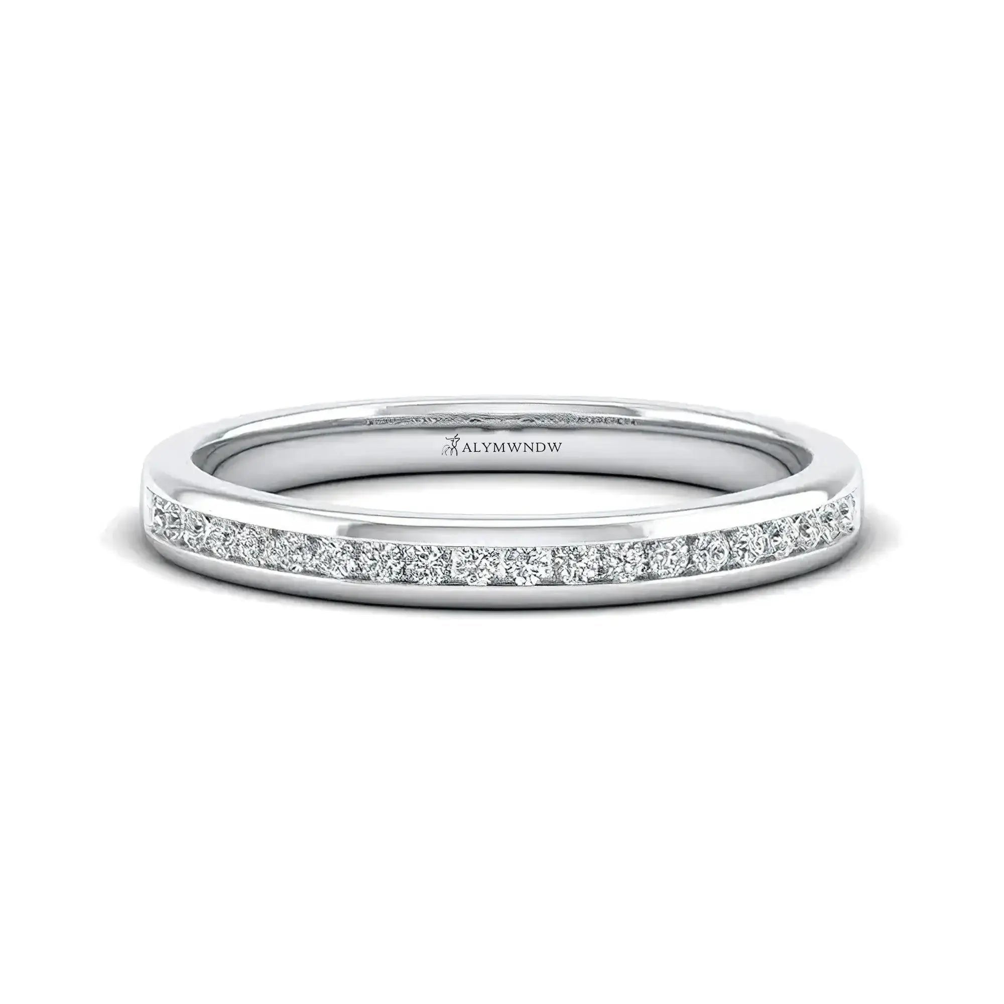 Diamond Band Ring - Alymwndw