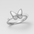Elegant Gold - Plated Butterfly Ring with Pearls and Crystals - Alymwndw