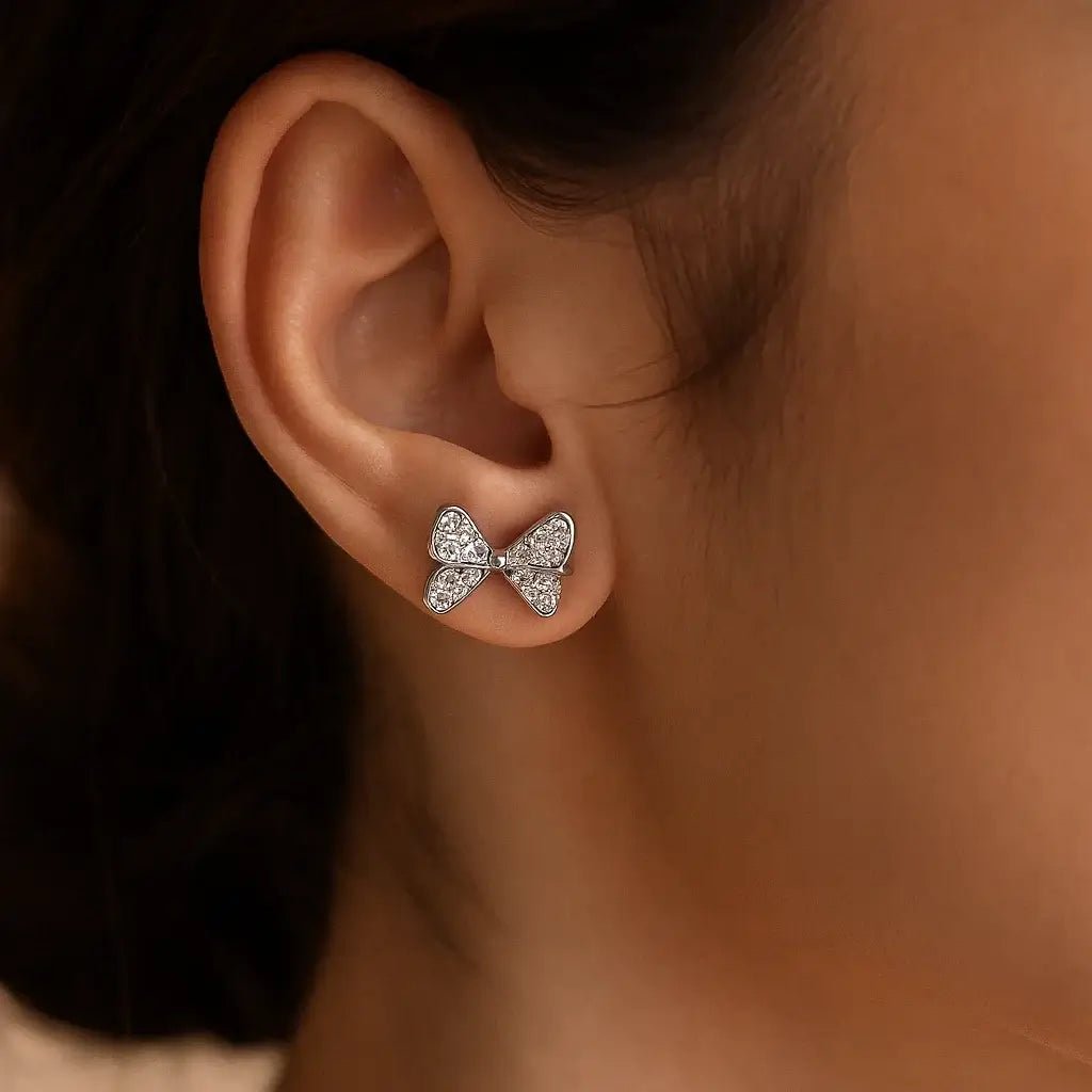 Elegant Hoop Stud Earrings – 925 Silver, Hypoallergenic - Alymwndw