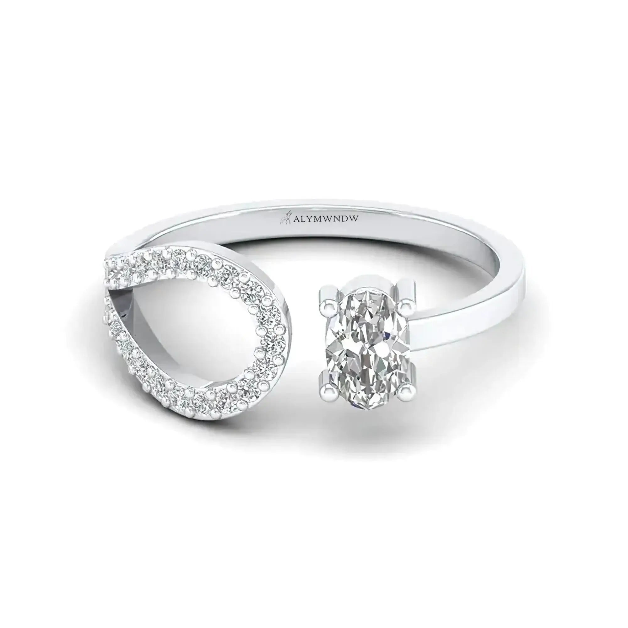Elegant Infinity Diamond Ring - Alymwndw