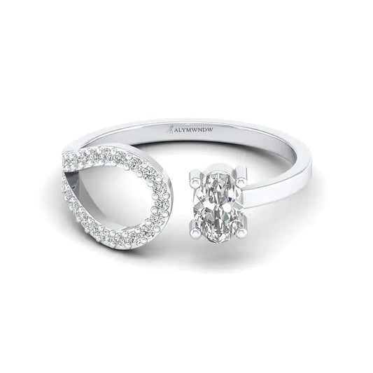 Elegant Infinity Diamond Ring - Alymwndw