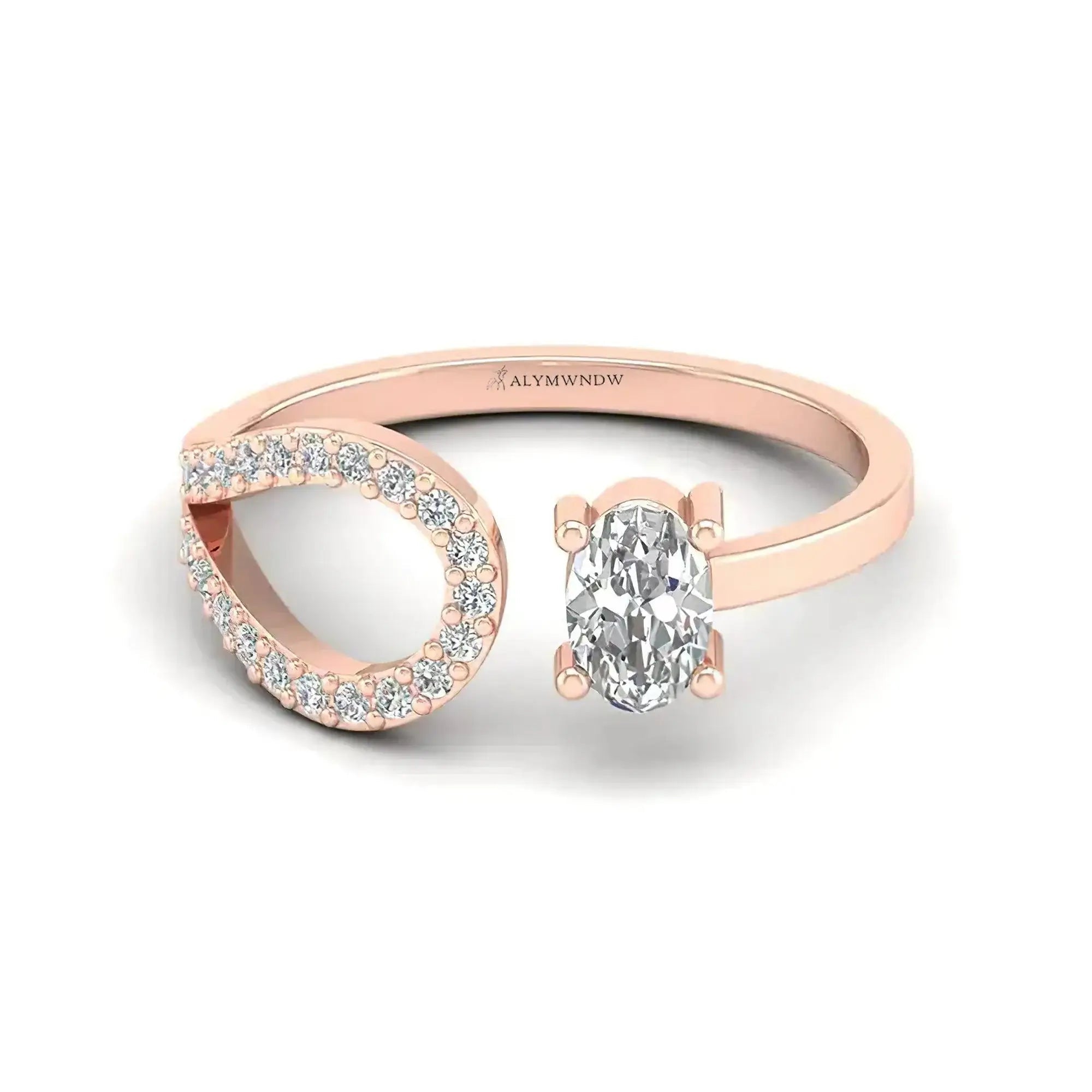 Elegant Infinity Diamond Ring - Alymwndw