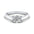 Elegant Moissanite Diamond Ring – Silver, Gold & Platinum | Customizable Luxury - Alymwndw