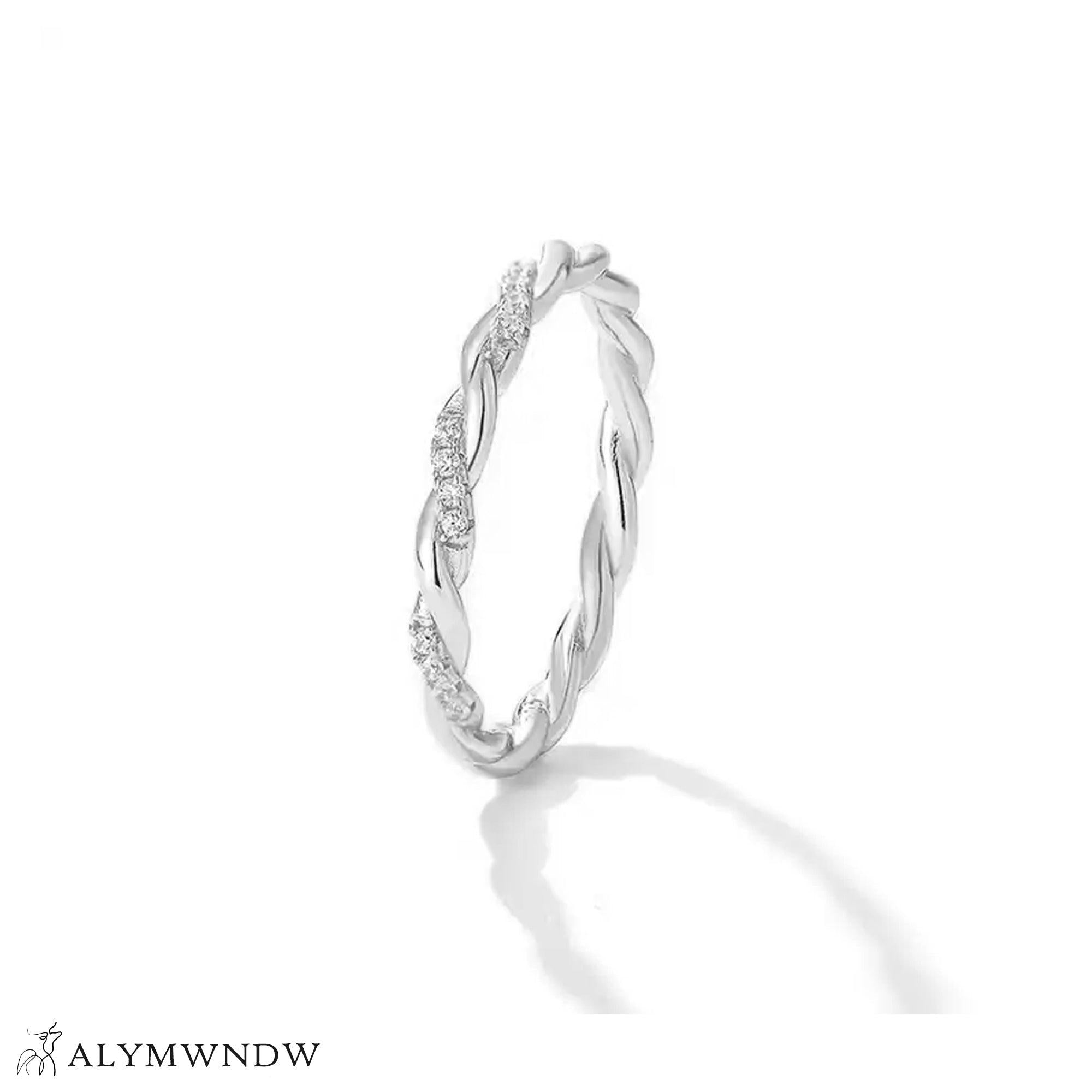 Elegant Twist Ring – Gold, Silver & Rose Gold - Alymwndw