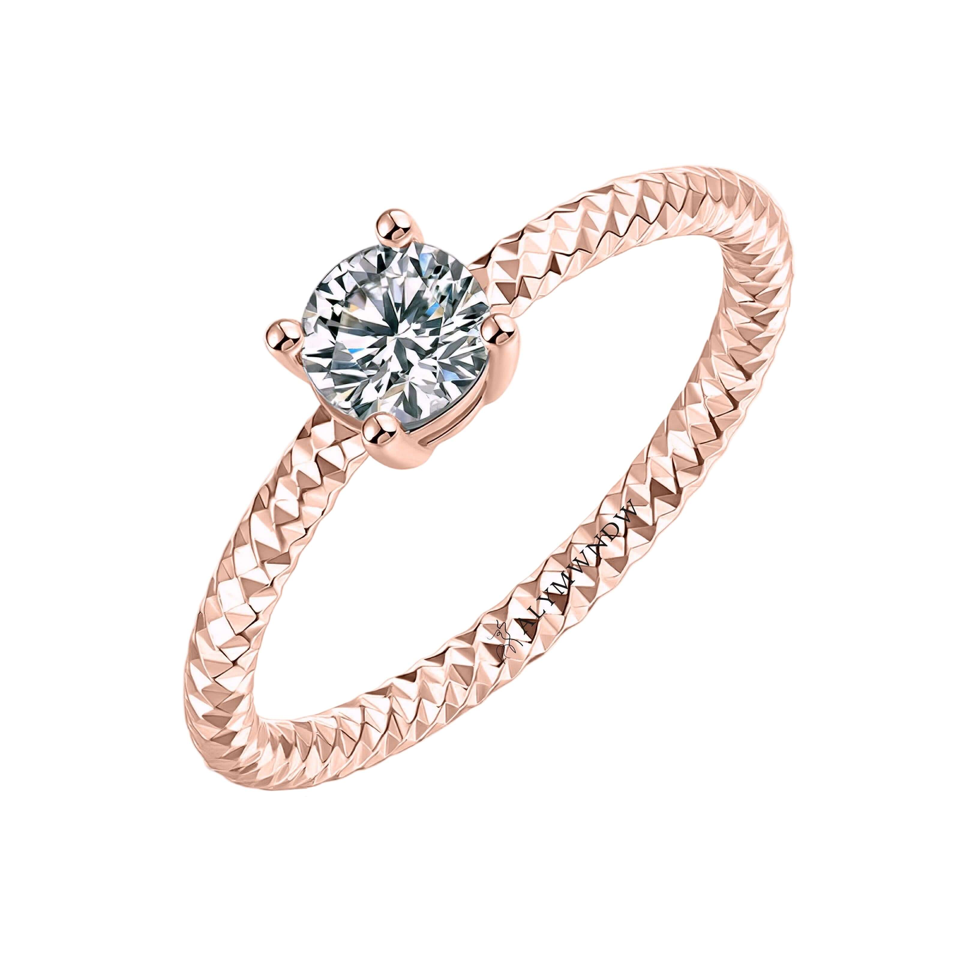 Elegant Women’s Ring with Lab Grown Diamond | Timeless Design by Alymwndw Jewellery - Alymwndw