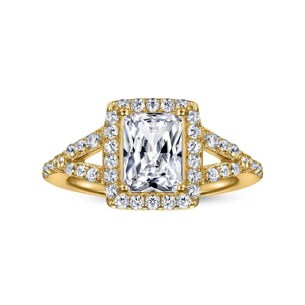 Emerald Enchantment Ring With Lab Grown Diamond - Alymwndw