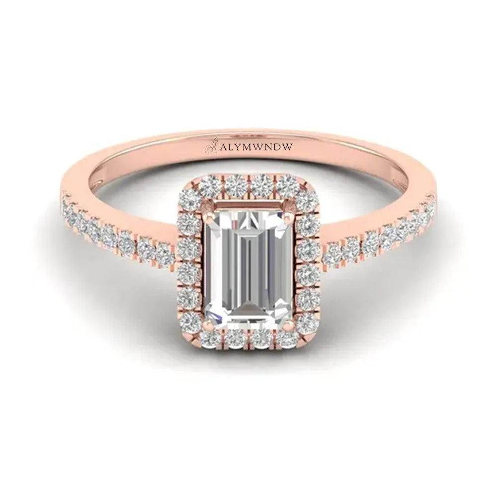 Emerald Hope Ring With Lab Grown Diamond - Alymwndw