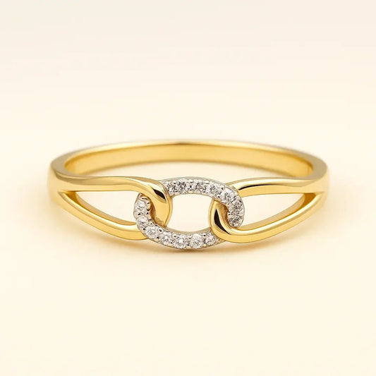 Eternal Connection Gold - Plated 925 Sterling Silver Ring - Alymwndw